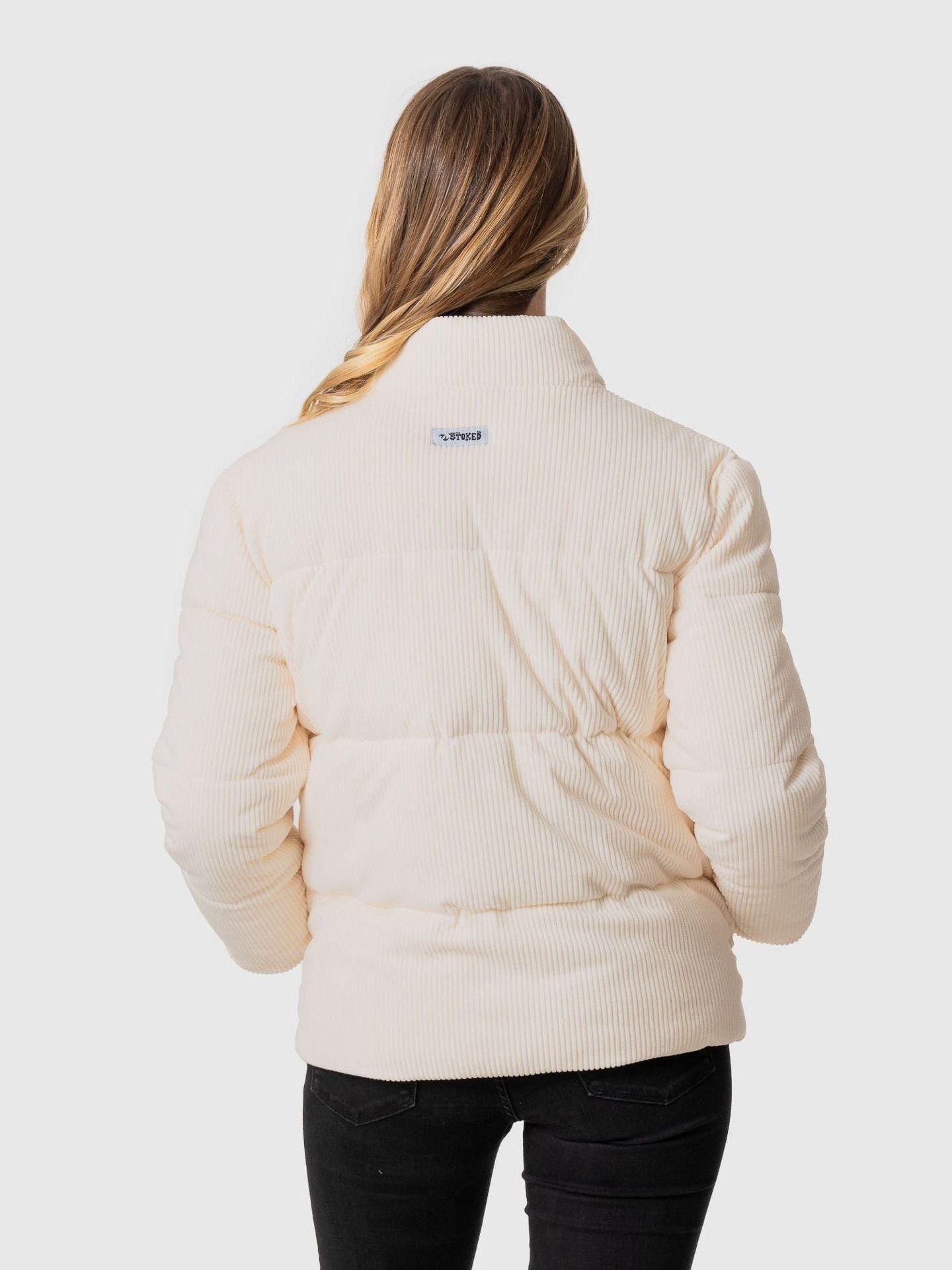 Chaqueta Stoked Mujer Flip Cotele Blanco-2