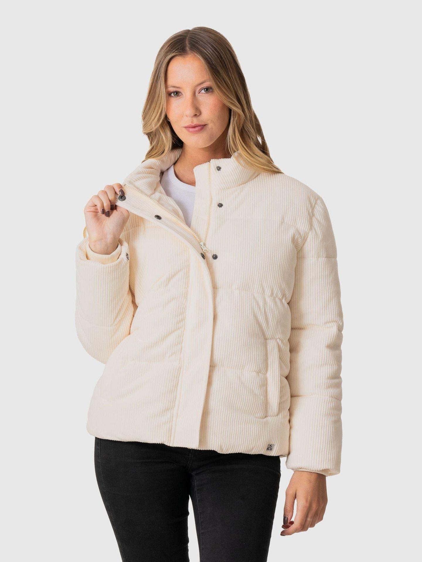 Chaqueta Stoked Mujer Flip Cotele Blanco-3