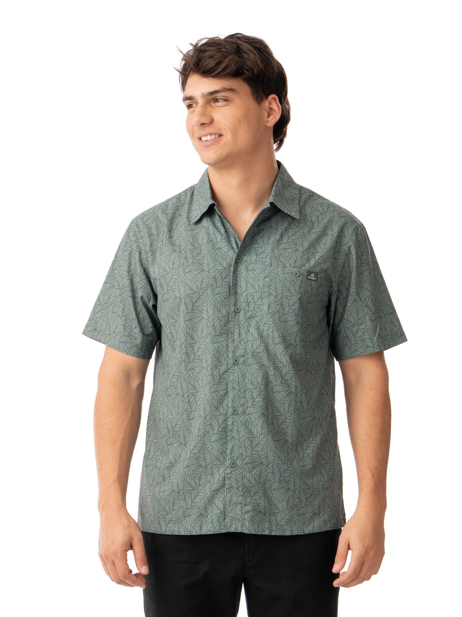 Camisa Andesgear Hombre Colico Ss Verde-0