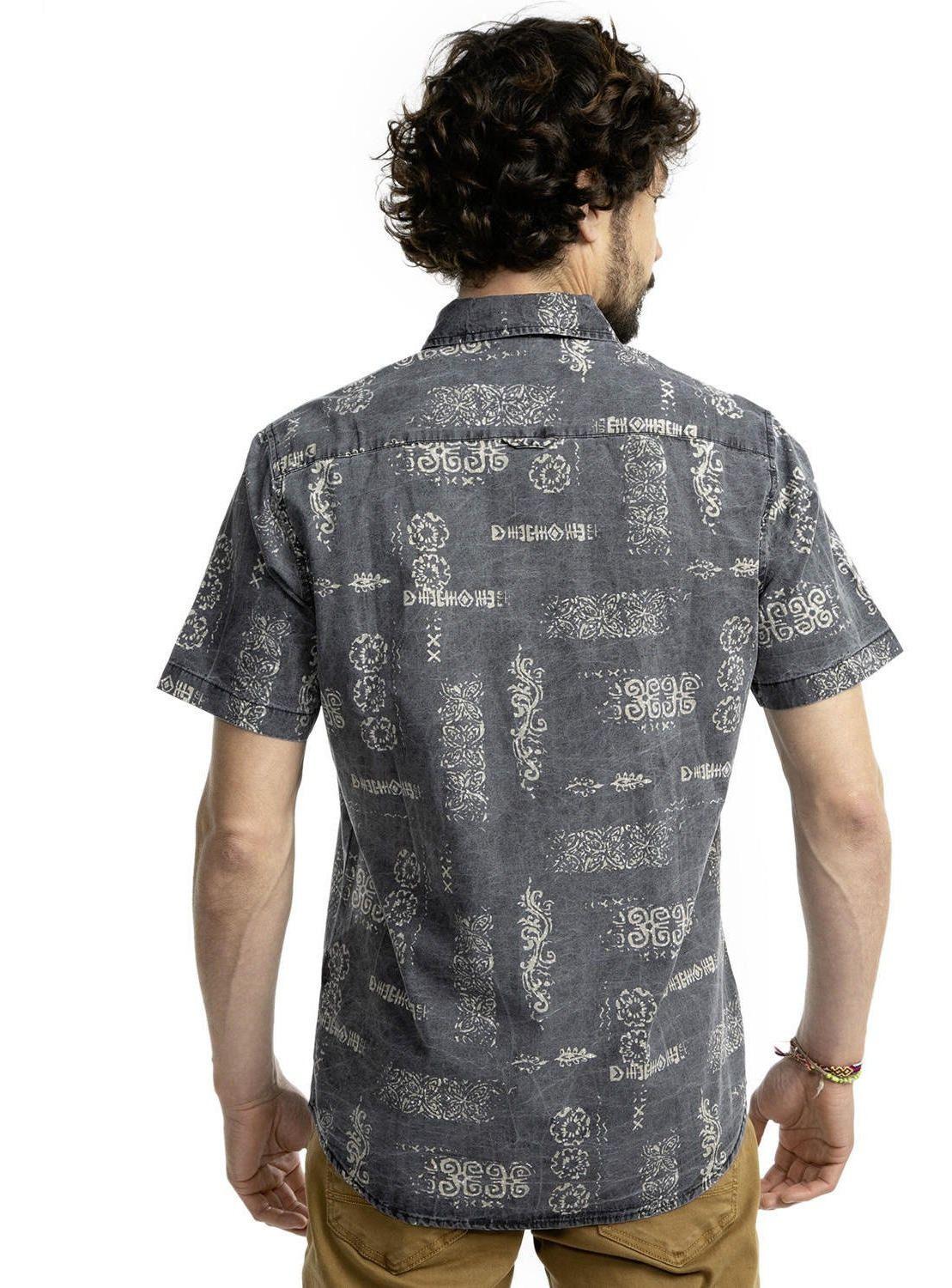 Camisa Kivül Hombre Zela Lavada Gris-2