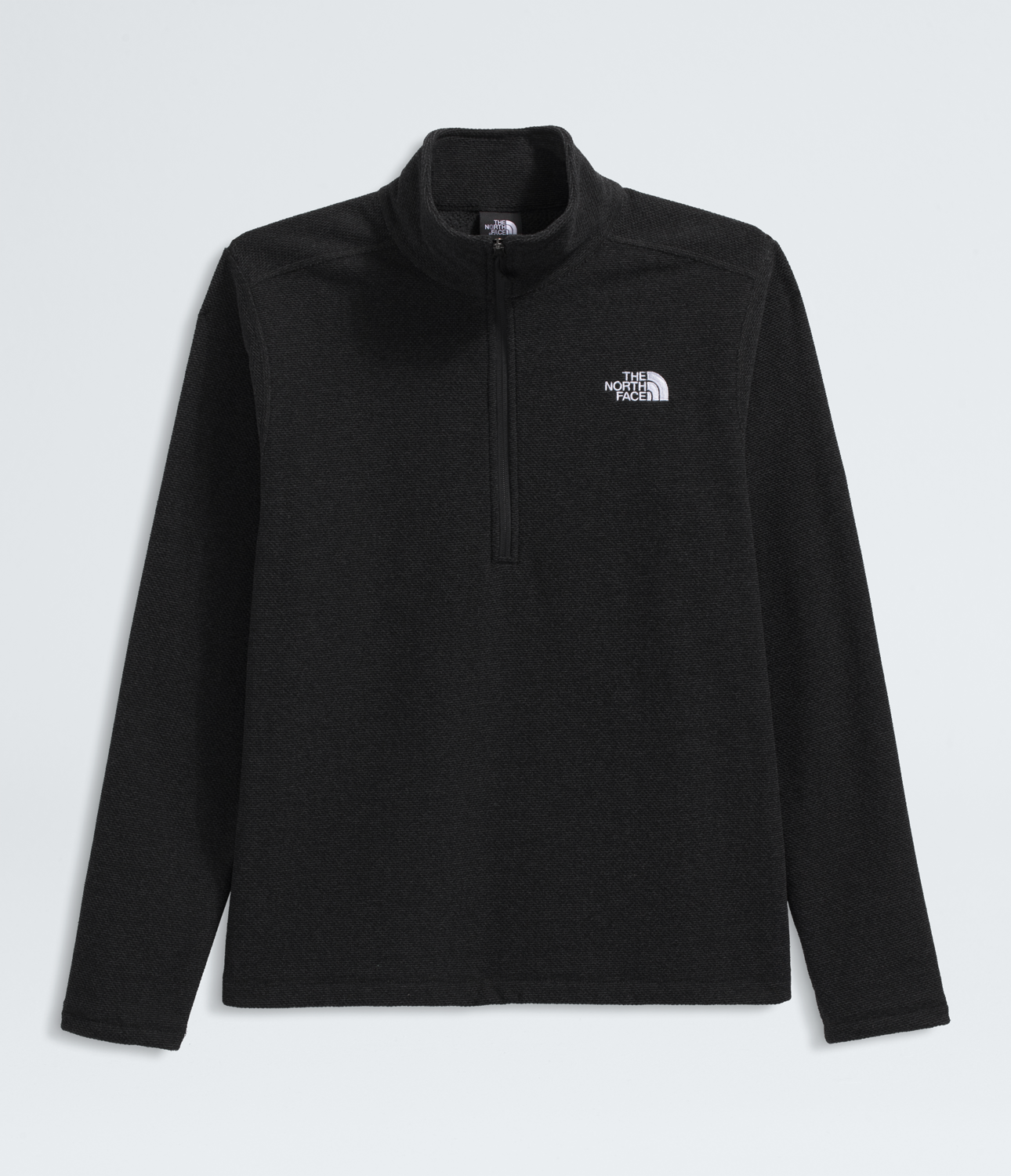 Polar Textured Cap Rock ¼ Zip Hombre Negro-4