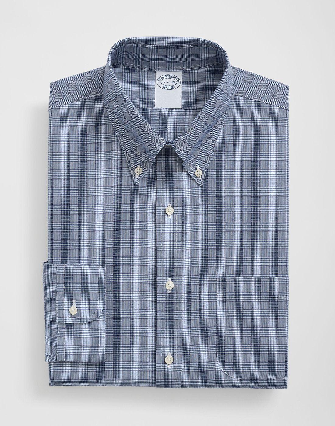 Camisa Brooks Brothers Hombre Ds Ni Sppt Pbd Reg Azul-2