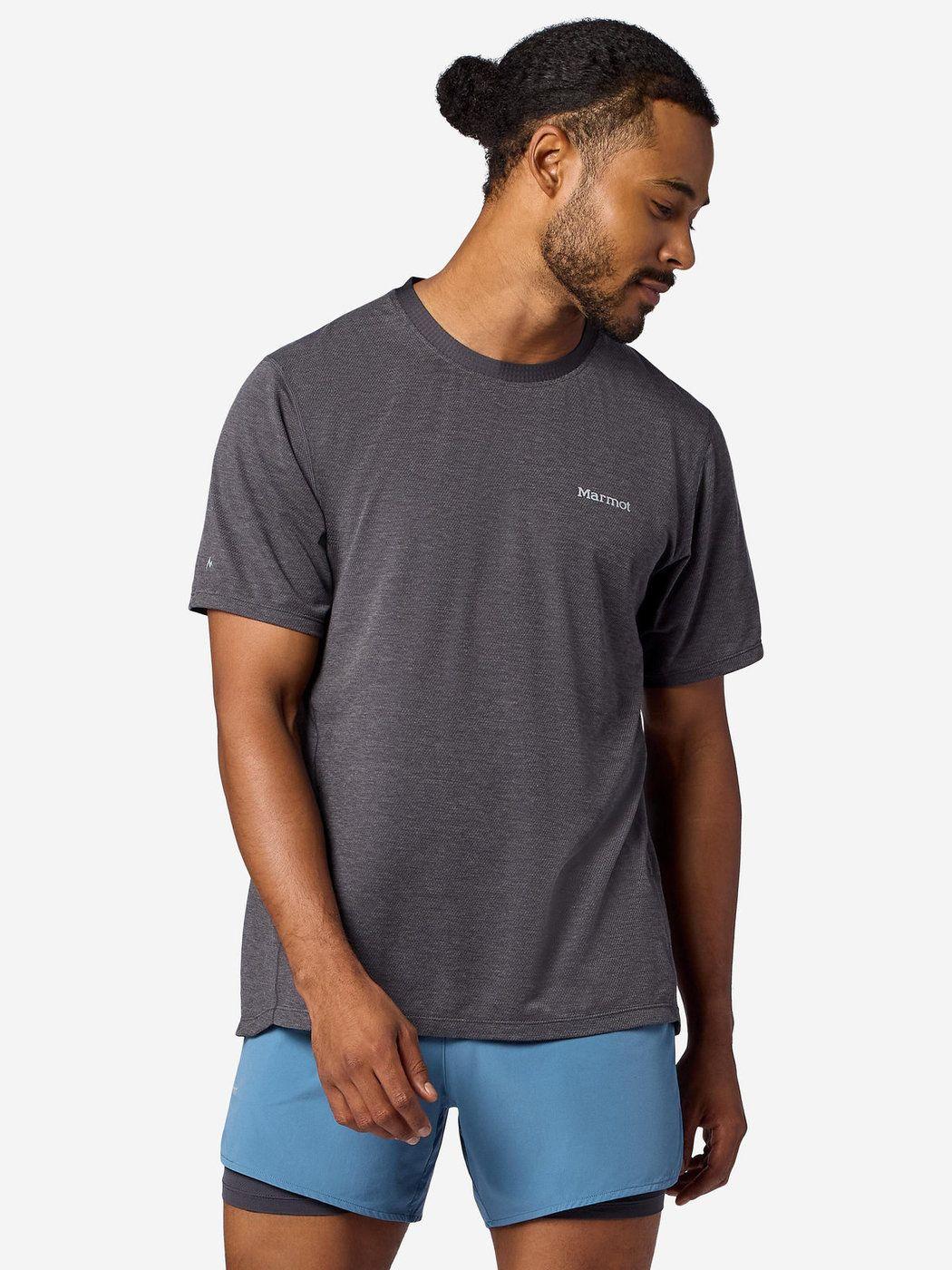 Polera Marmot Hombre Uptrail Gris-0