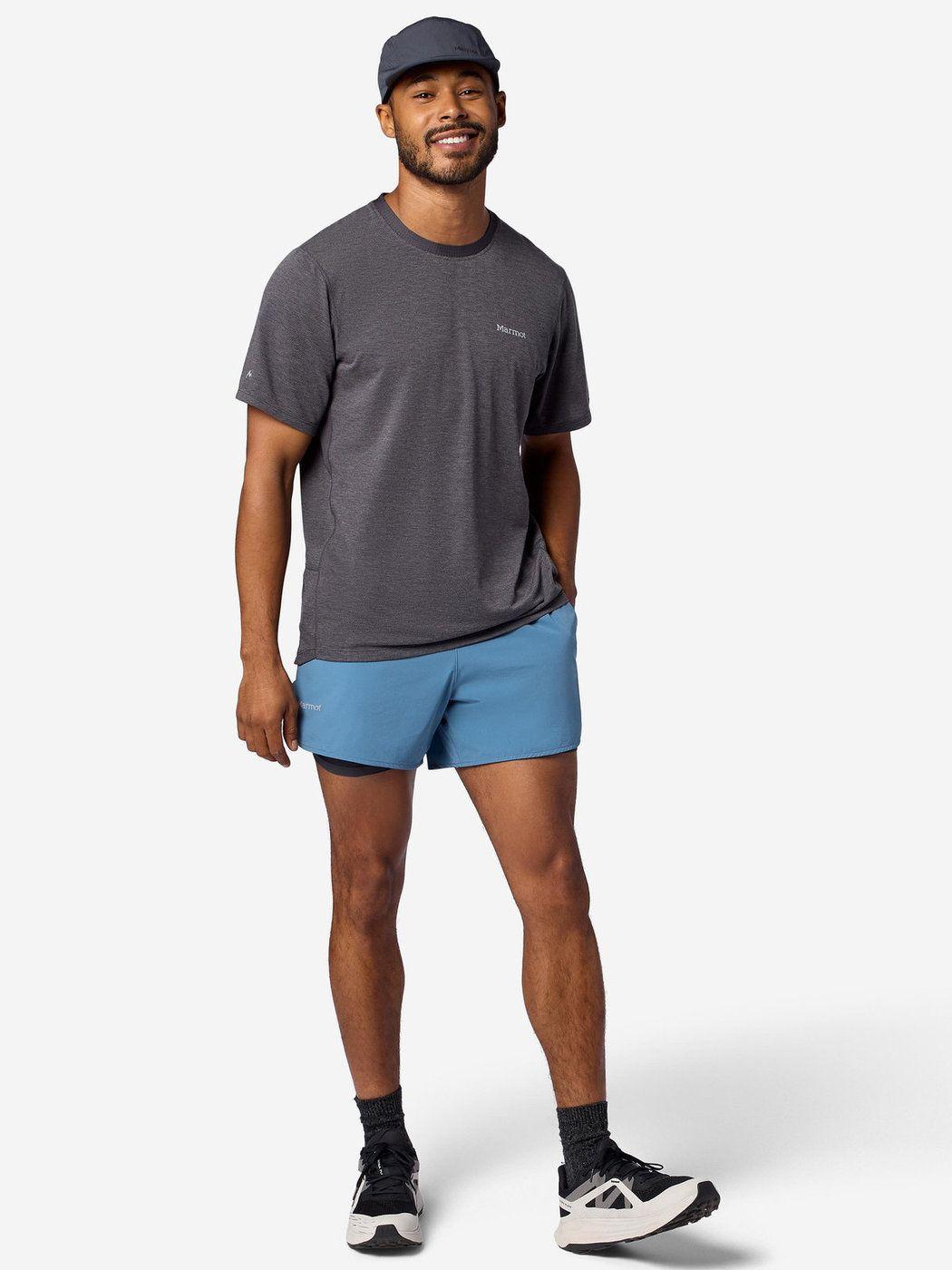 Polera Marmot Hombre Uptrail Gris-2