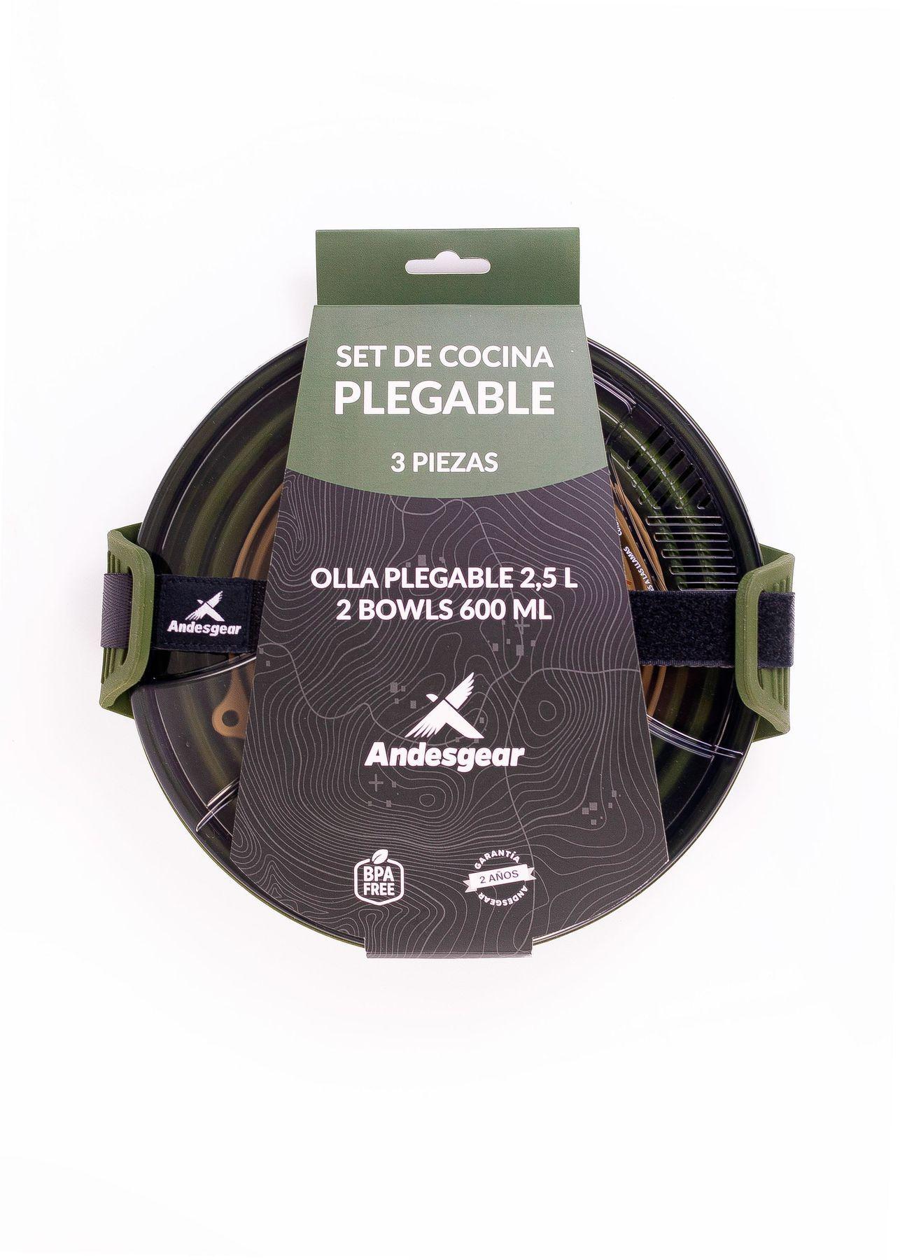 Set Andesgear Olla 2,5L Y Bowl  Verde-5