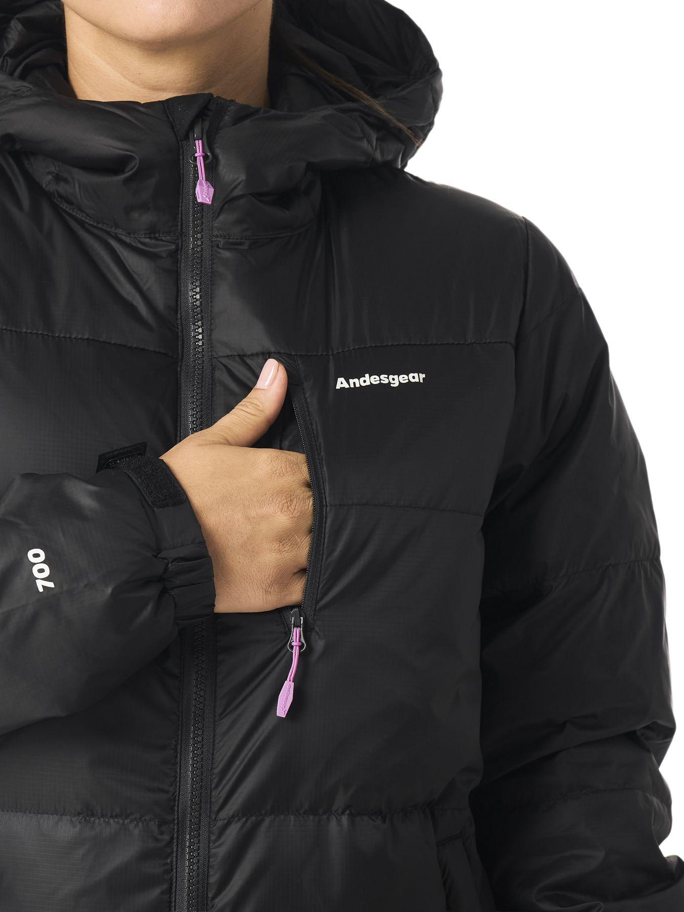 Chaquetas Andesgear Mujer Quellón Down Negro-7