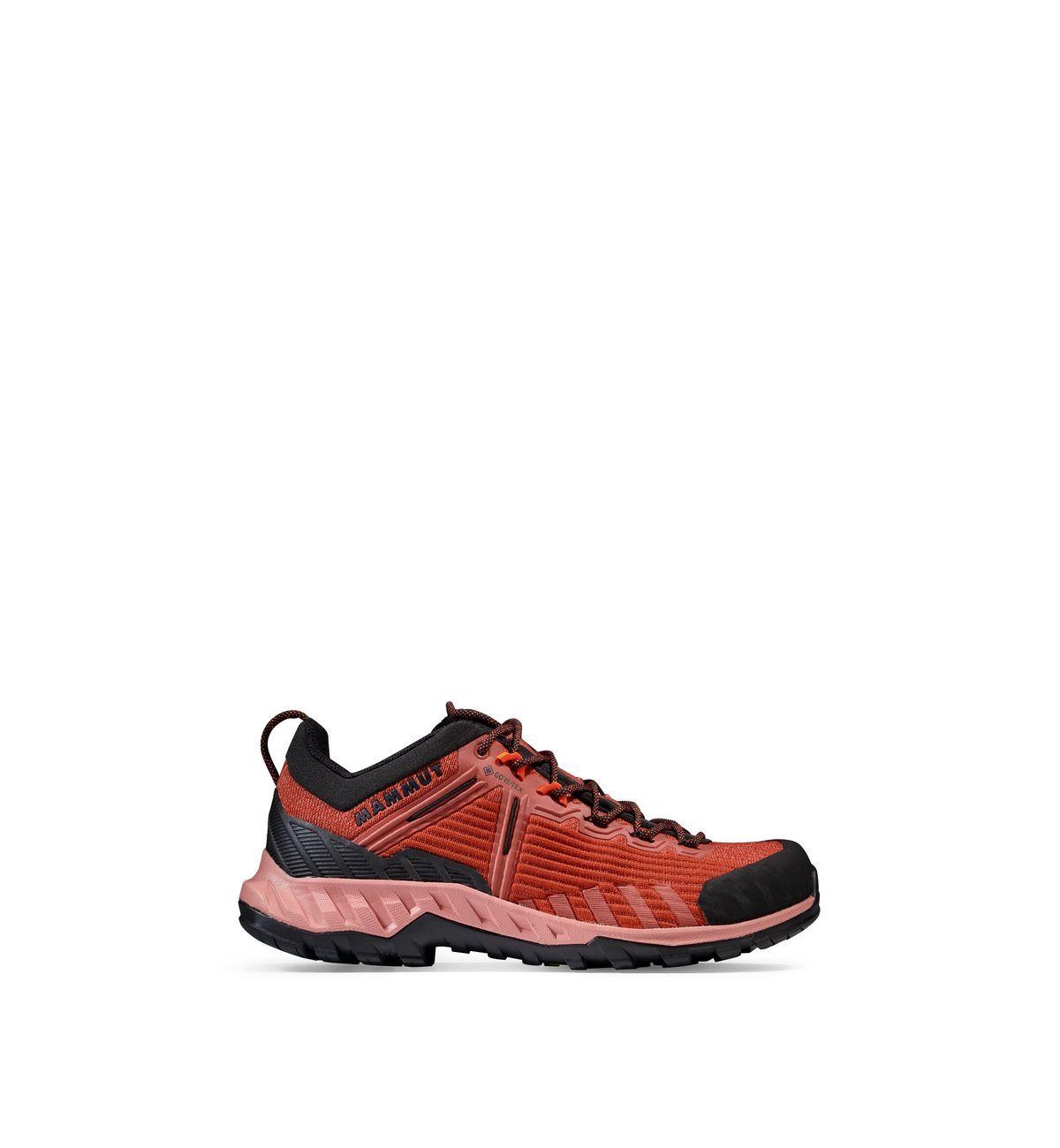 Zapatilla Mammut Mujer Alnasca Knit Iii Low Gtx Rojo-3