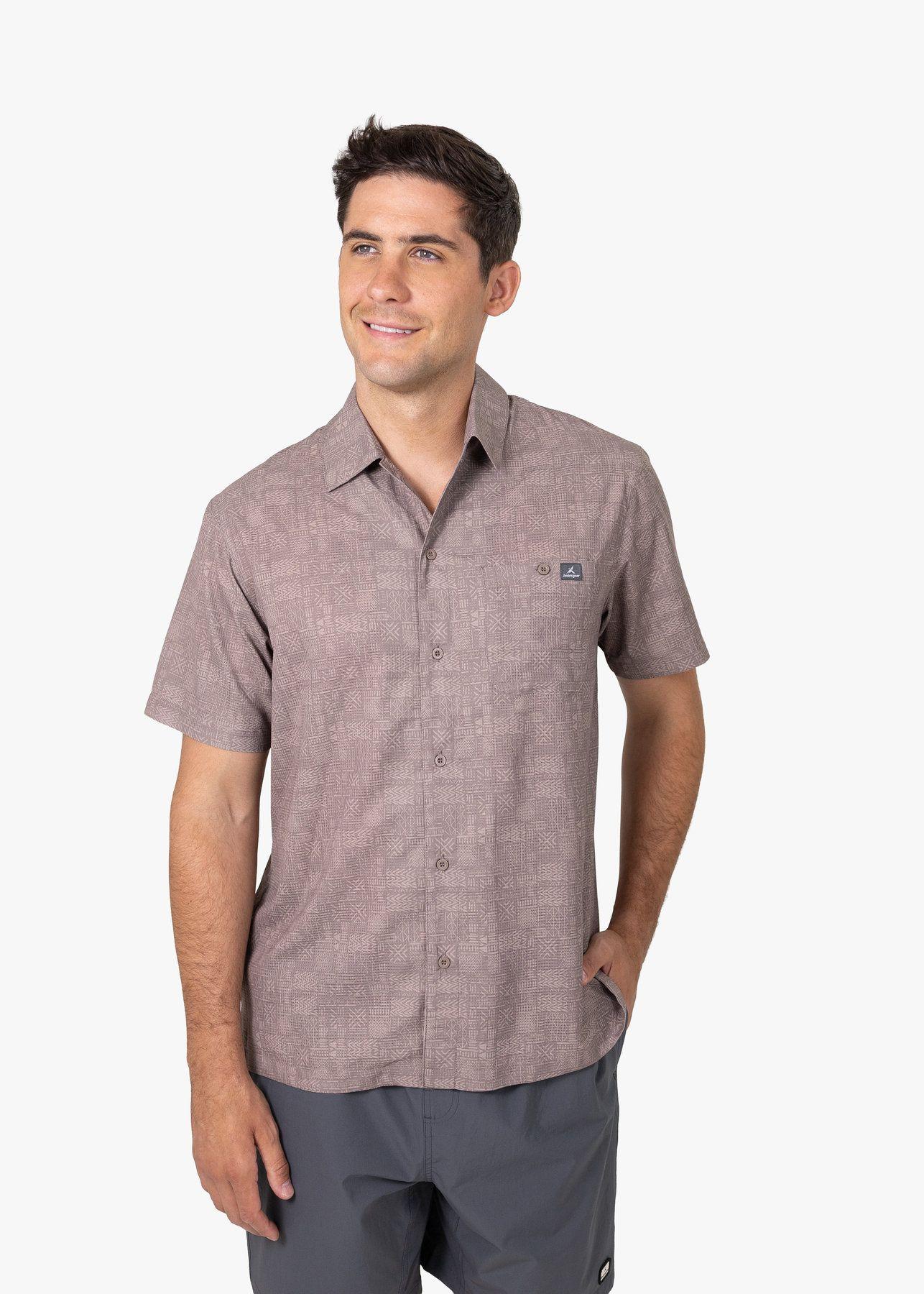 Camisa Andesgear Hombre Colico Ss Marrón V26-1