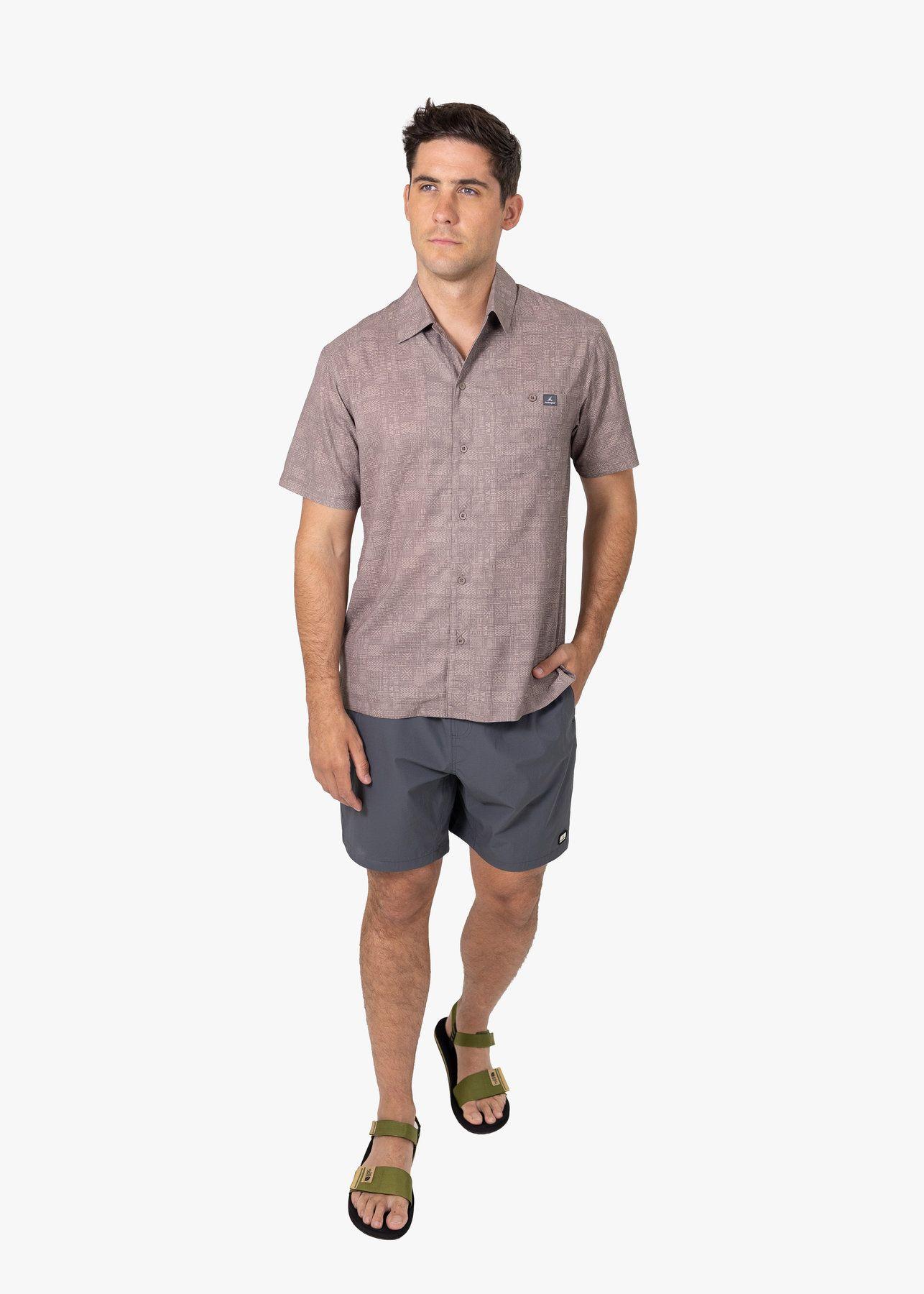 Camisa Andesgear Hombre Colico Ss Marrón V26-3
