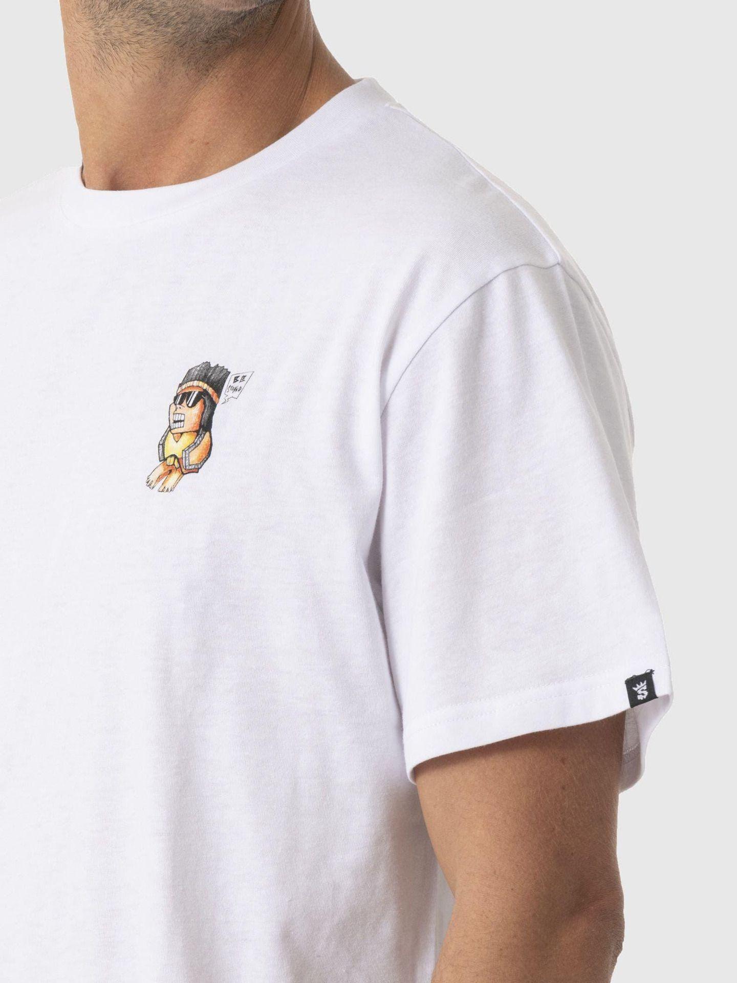 Polera Stoked Hombre Retro Solrac Reciclada Blanco-3