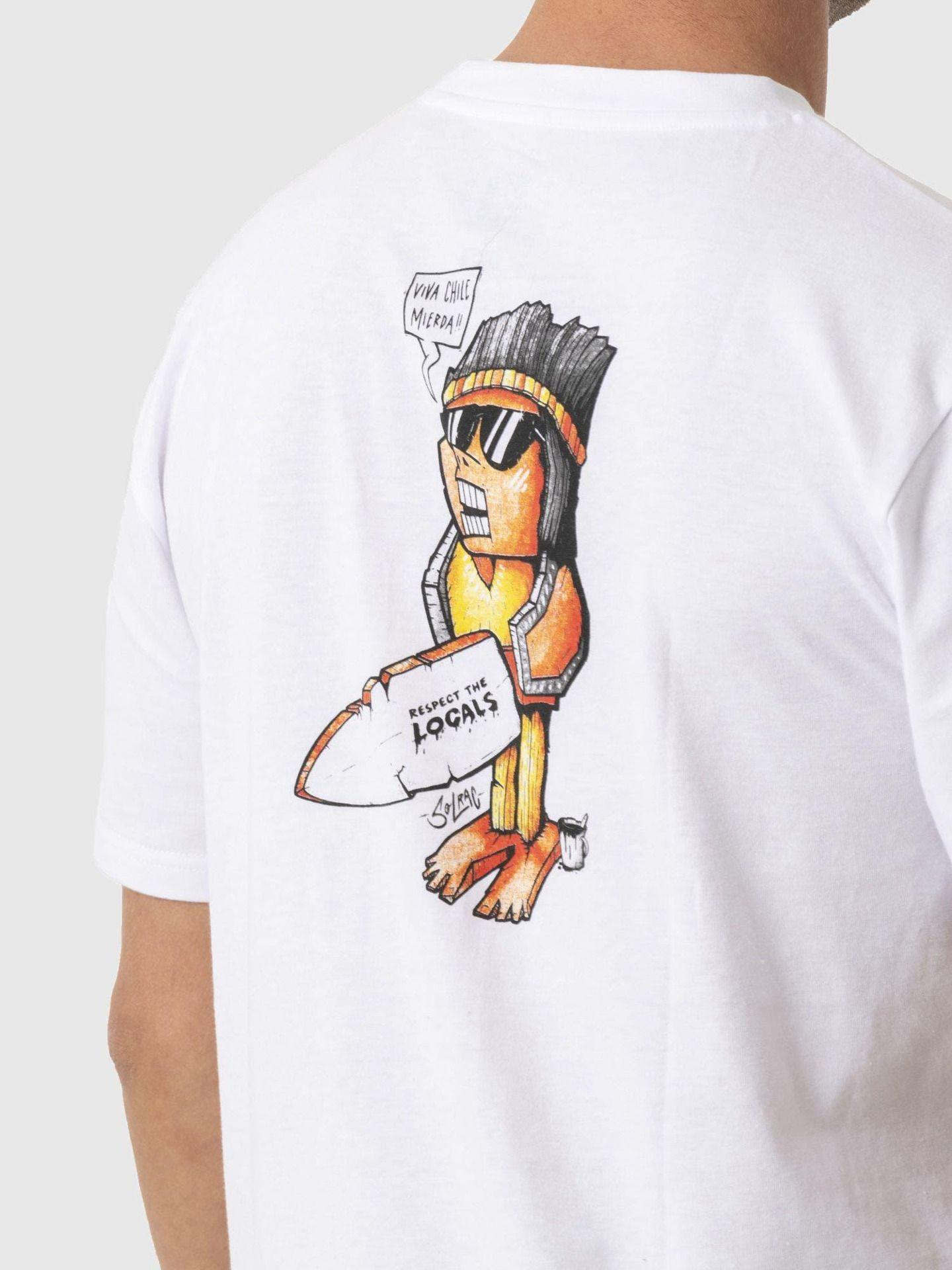 Polera Stoked Hombre Retro Solrac Reciclada Blanco-4