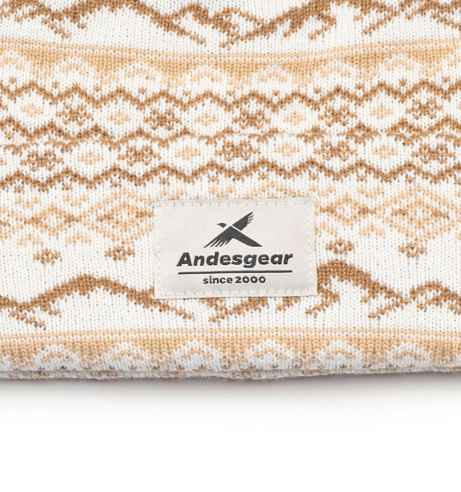 Gorro Andesgear Unisex Pompon Snow Beige-2