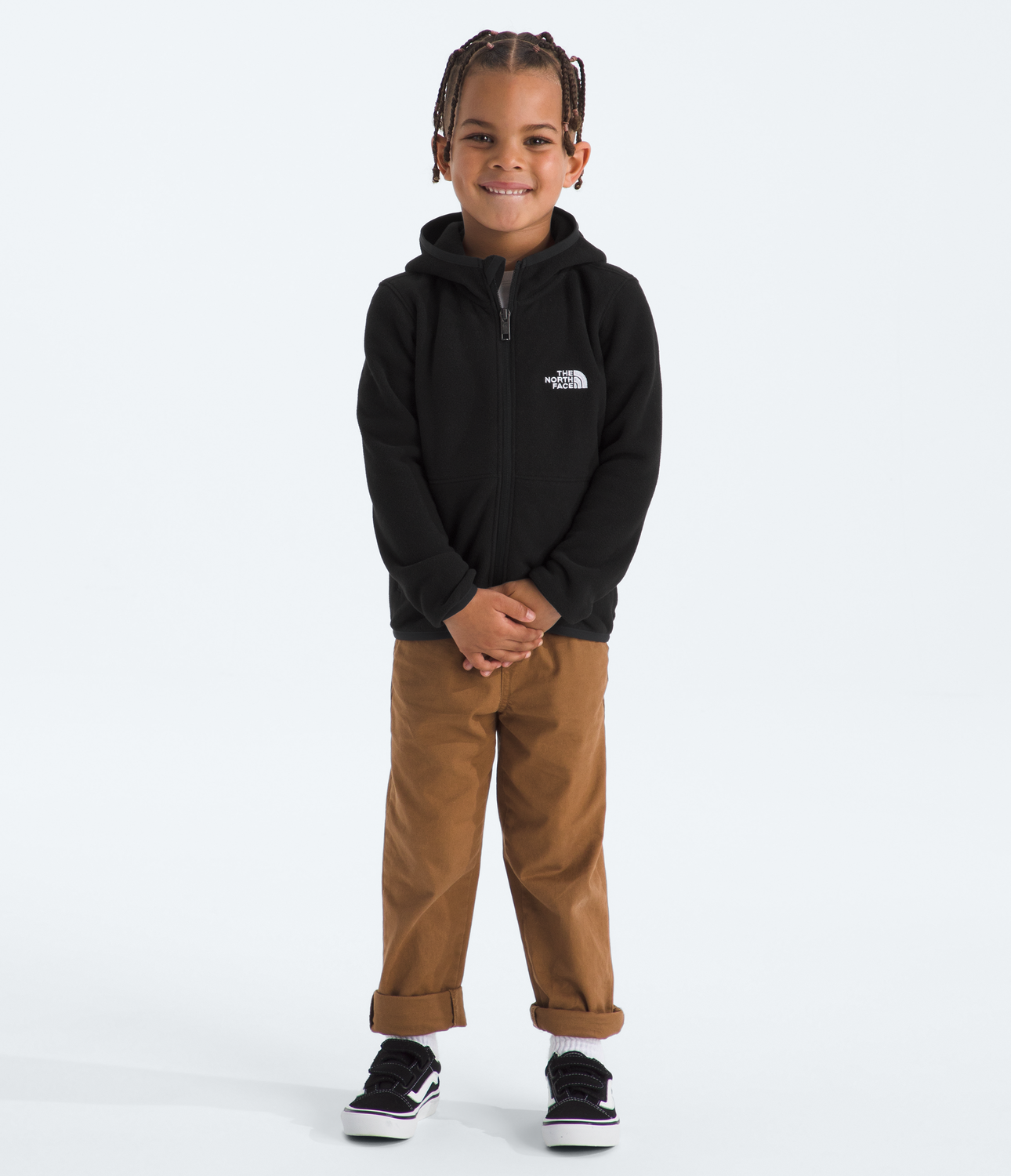 Polar Kid Glacier F/Z Hoodie Niños Negro-2