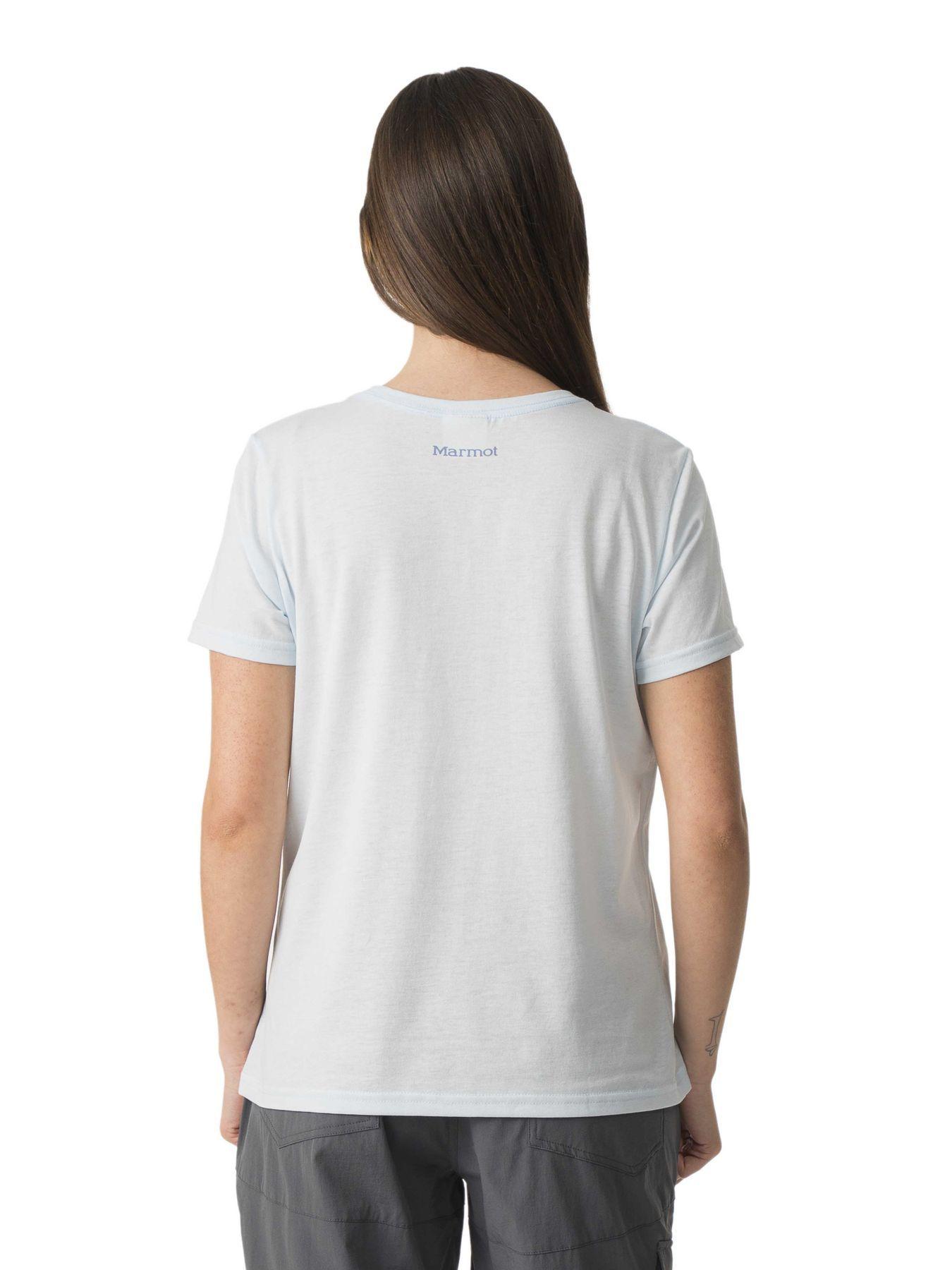 Polera Marmot Mujer Retro Logo Tee Blanco-2