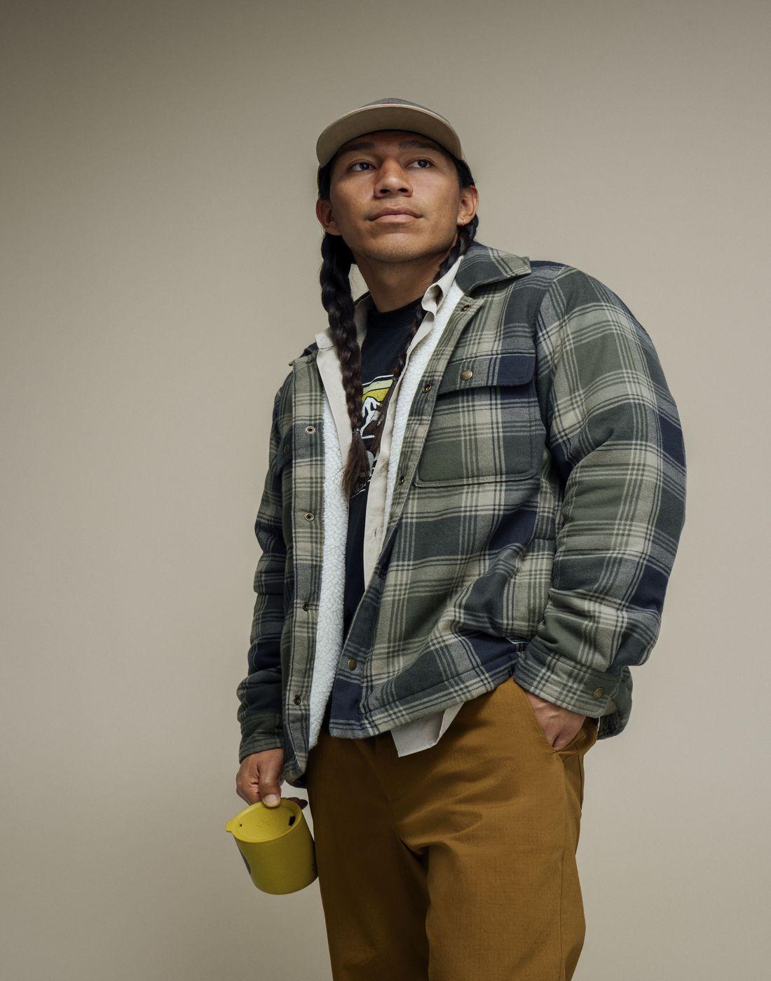 Chaqueta Marmot Hombre Ridgefield Sherpa Shirt Jacket Gris-3