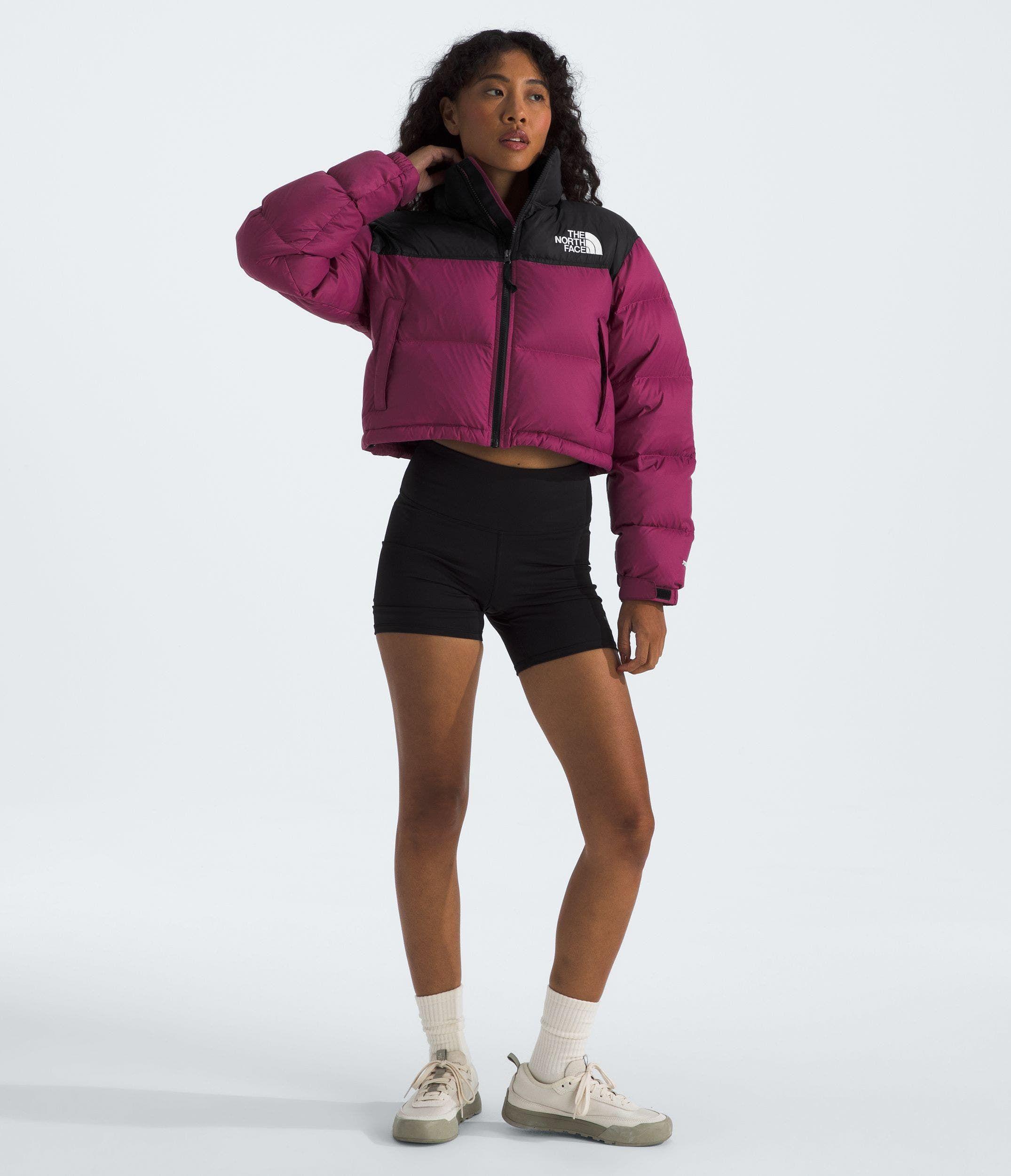 Chaqueta TNF Mujer De Pluma 1996 Retro Nuptse Short Rosado-3