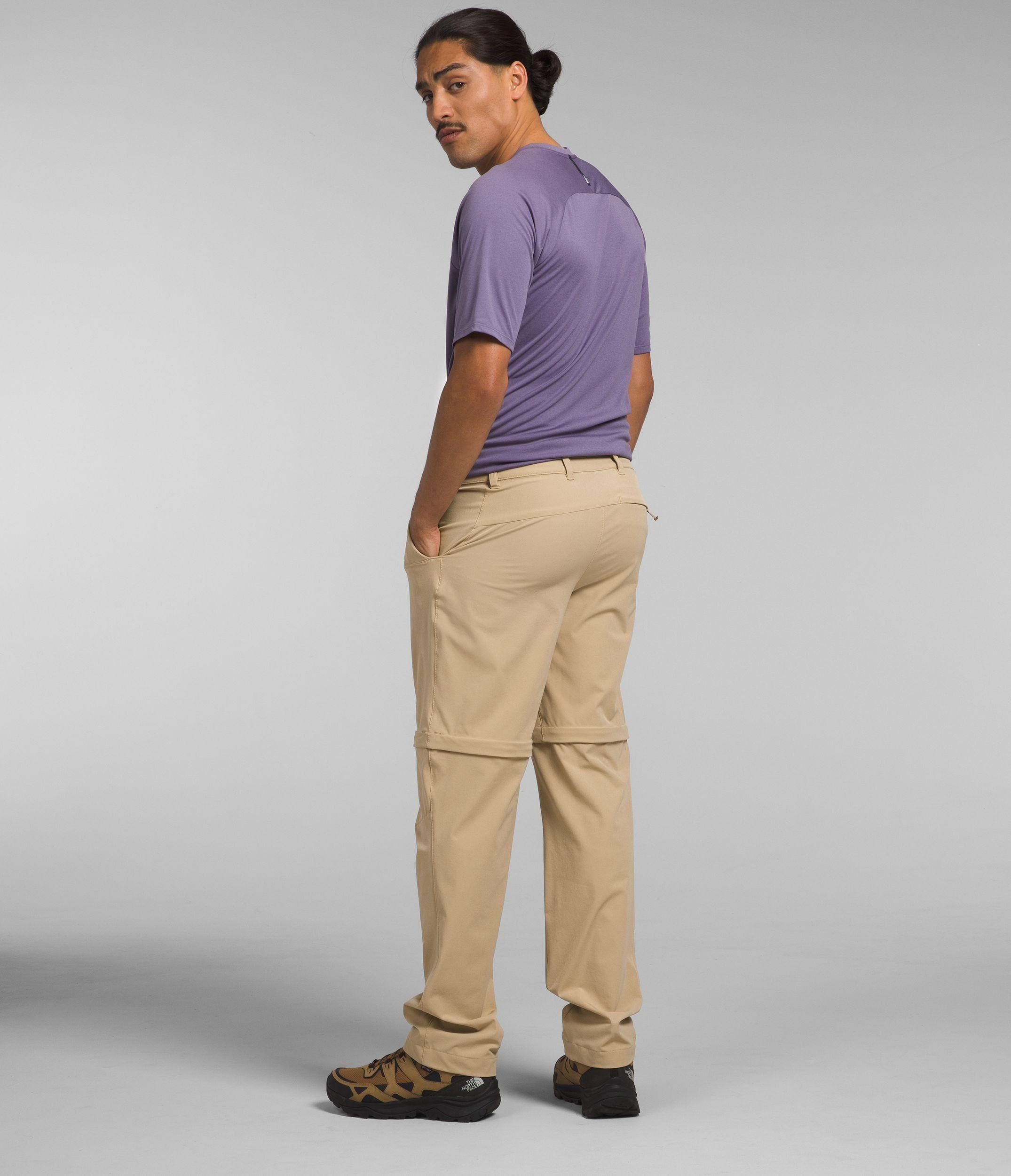 Pantalón TNF Hombre Trekking Paramount Convertible Café-1