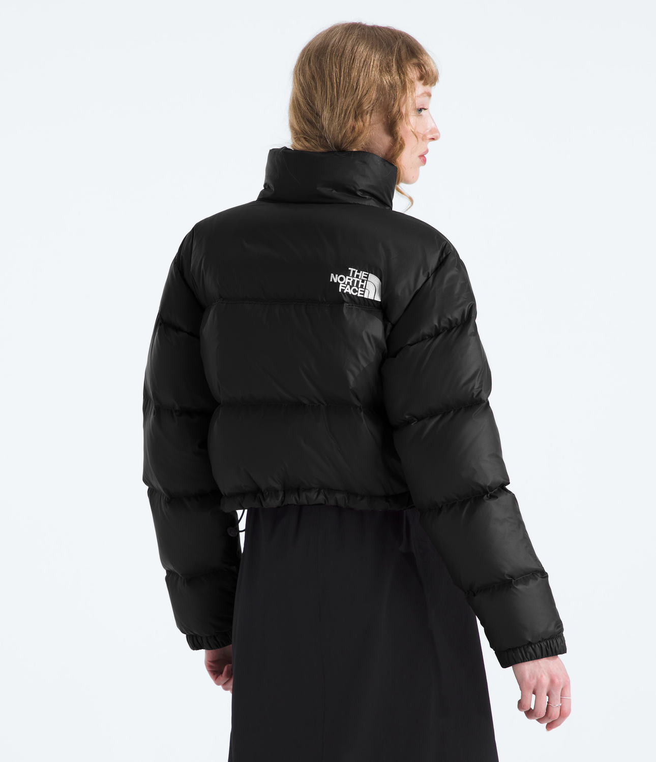 Chaqueta De Pluma 1996 Retro Nuptse Short Mujer Negro-1