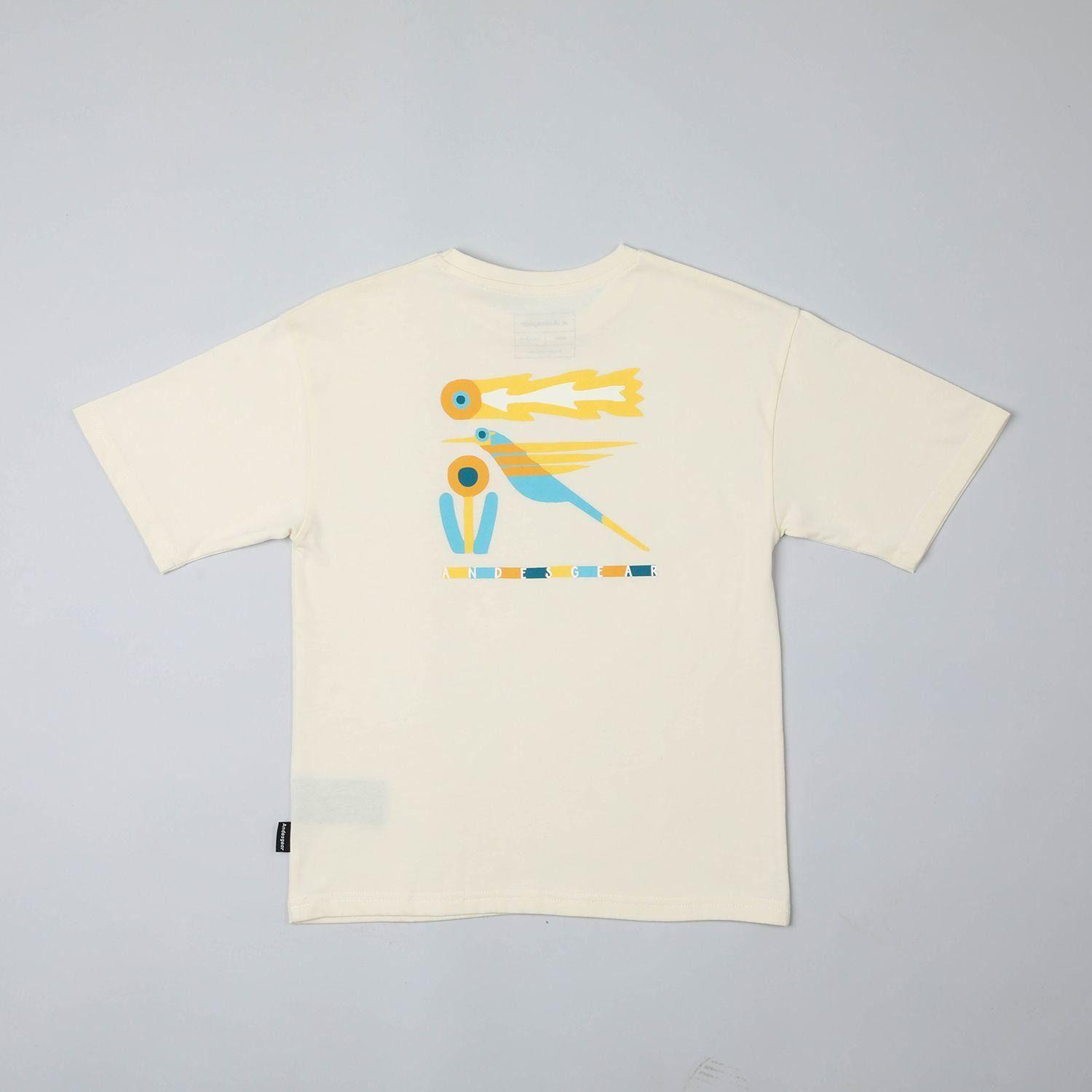 Polera Andesgear Niño Naturaleza Retro Blanco-1