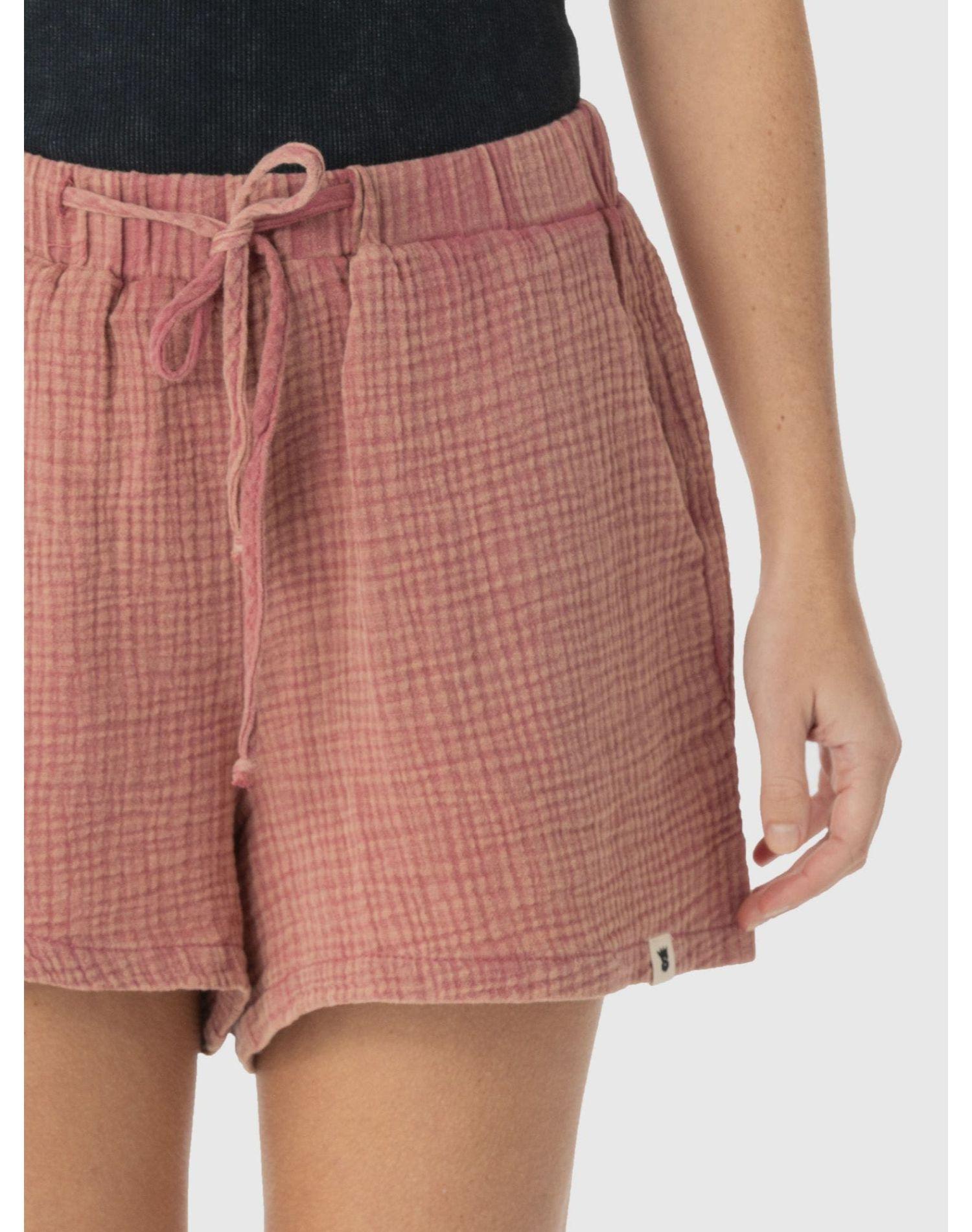 Short Stoked Mujer Algas Rosado Rosado-4