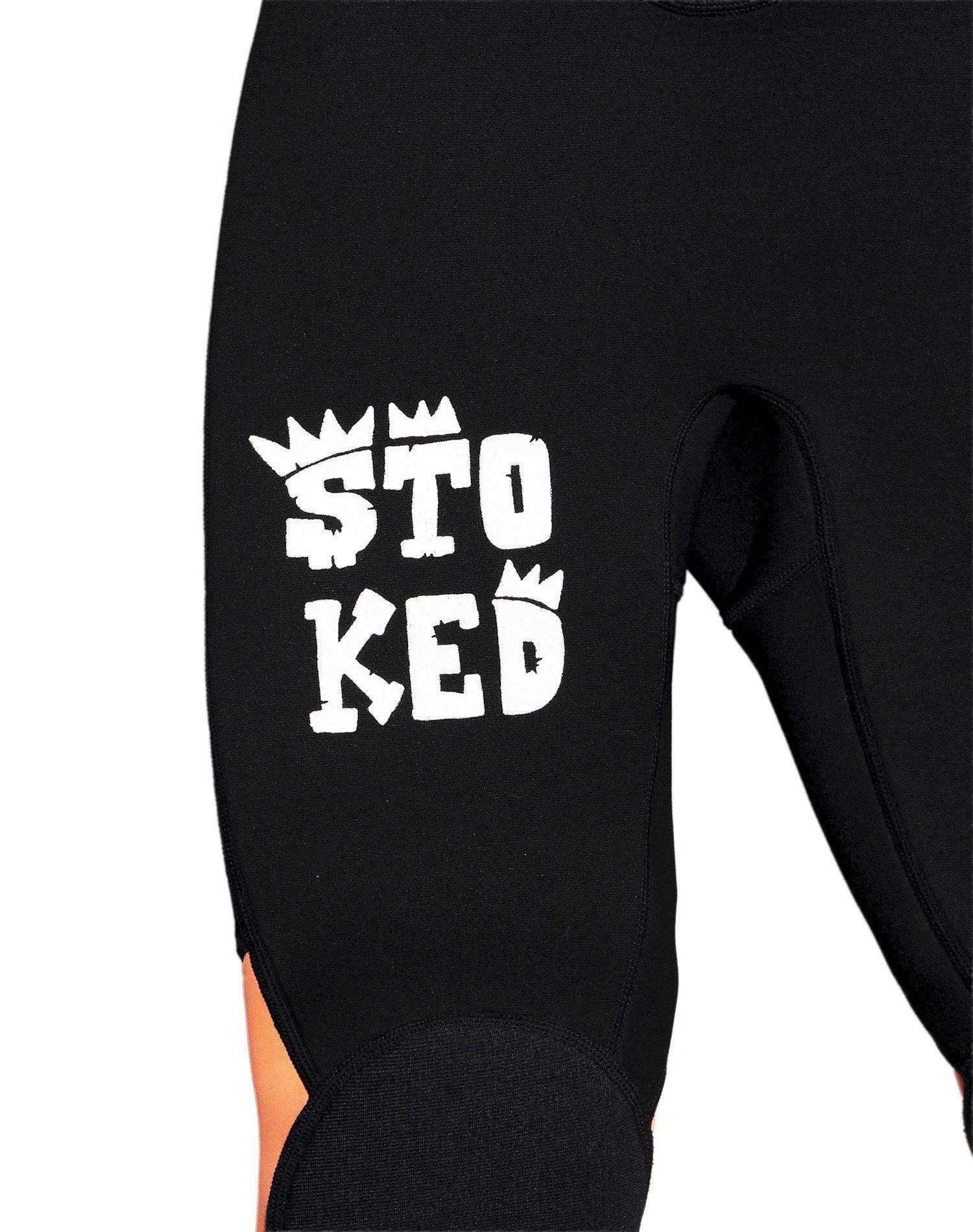 Traje de Surf Stoked Niño G1 3/3 Flatstitch Naranjo-2