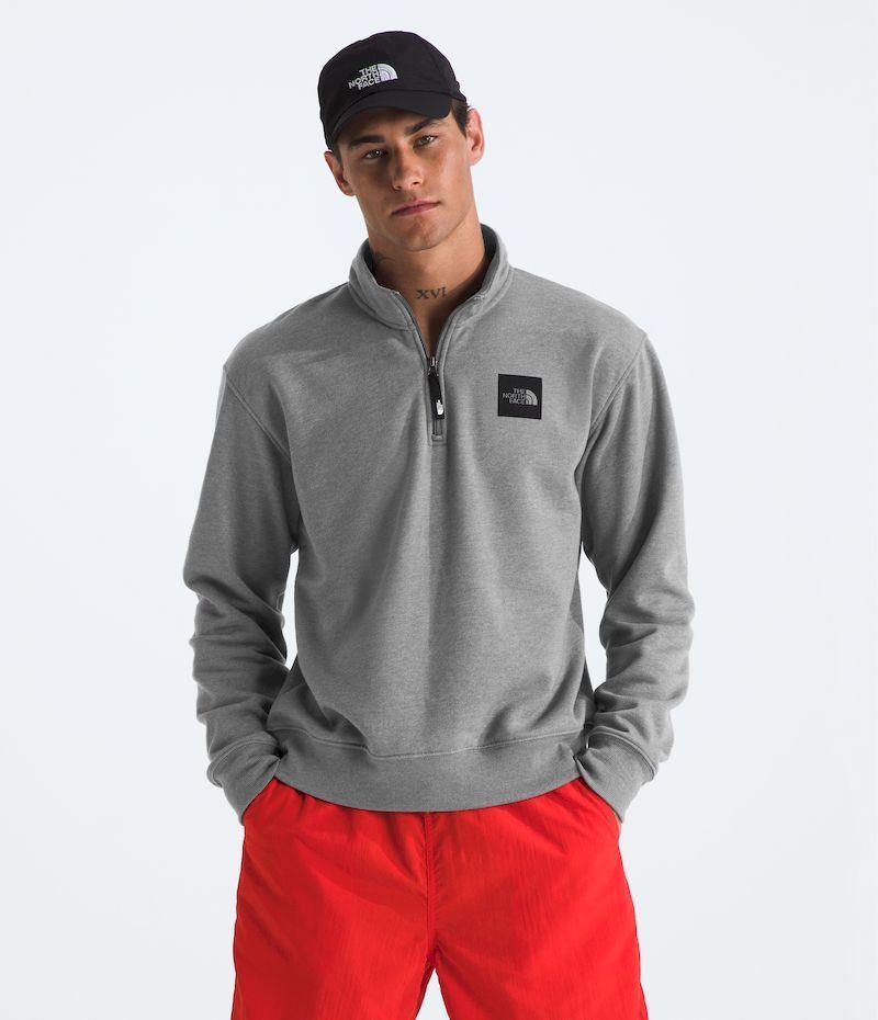 Poleron The North Face Hombre Box Half Dome 45748 Zip Gris-0