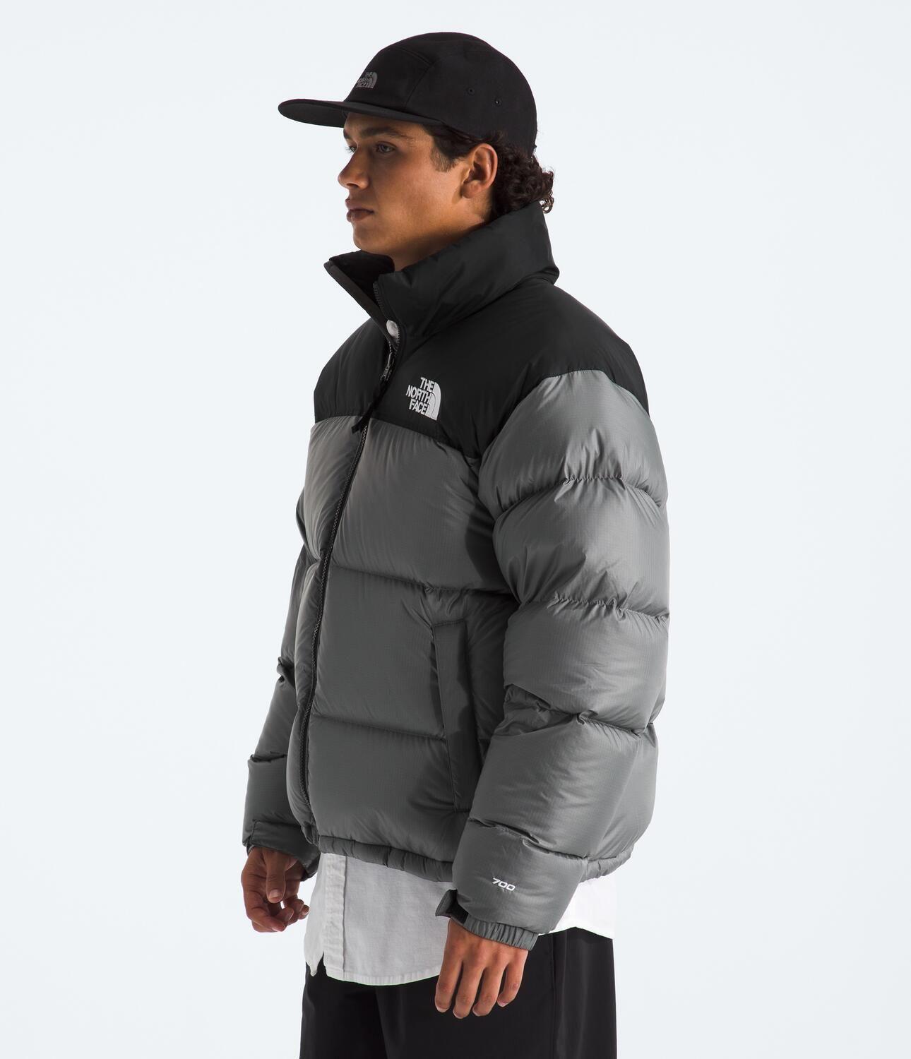 Chaqueta De Pluma 1996 Retro Nuptse Hombre Gris-4