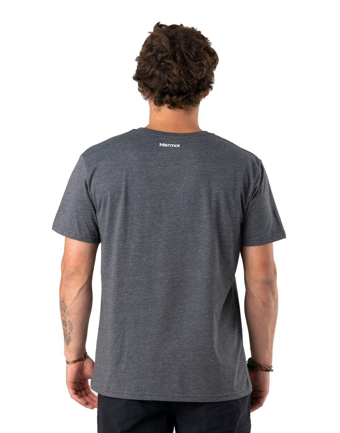 Polera Marmot Hombre Chest Logo Tee Gris-1