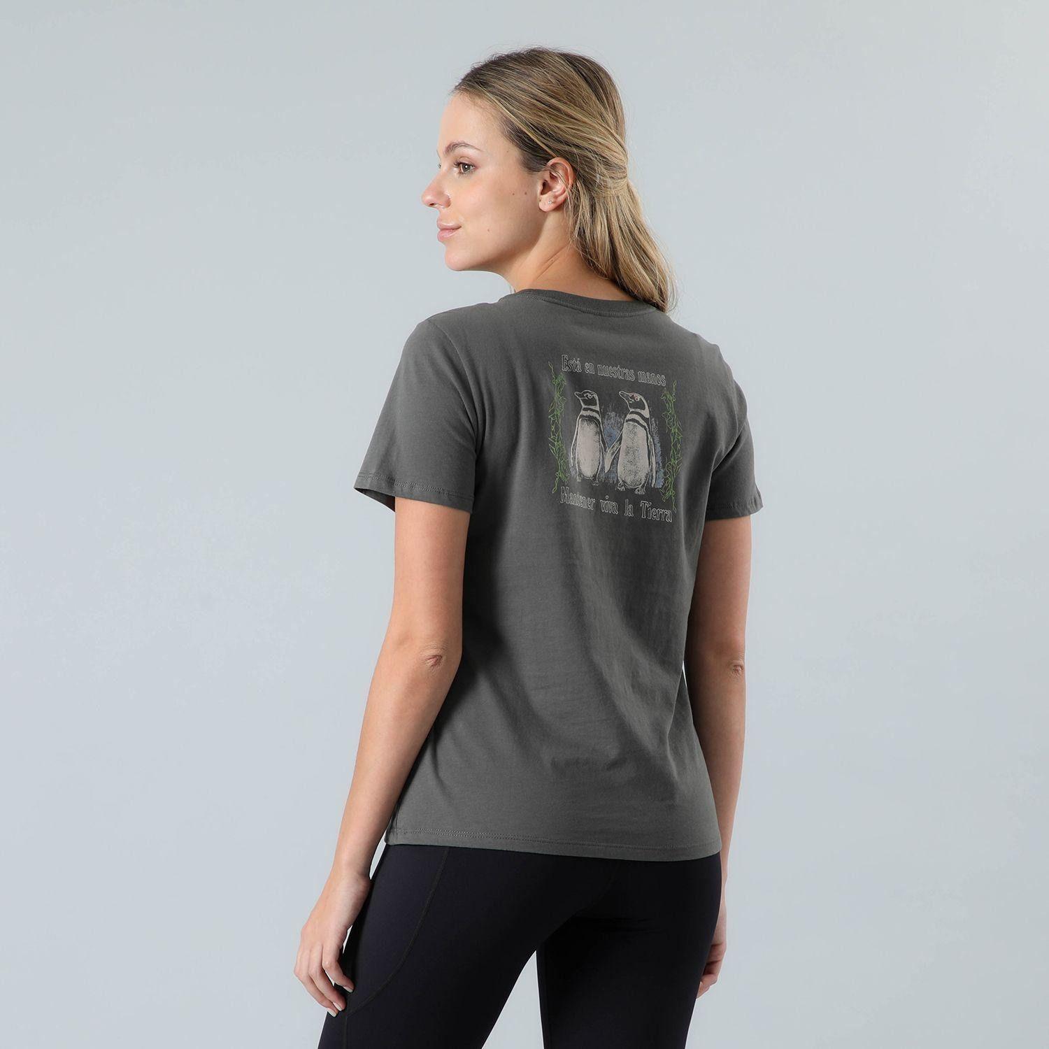 Polera Andesgear Mujer Orgánica Aclimatar W Gris-1