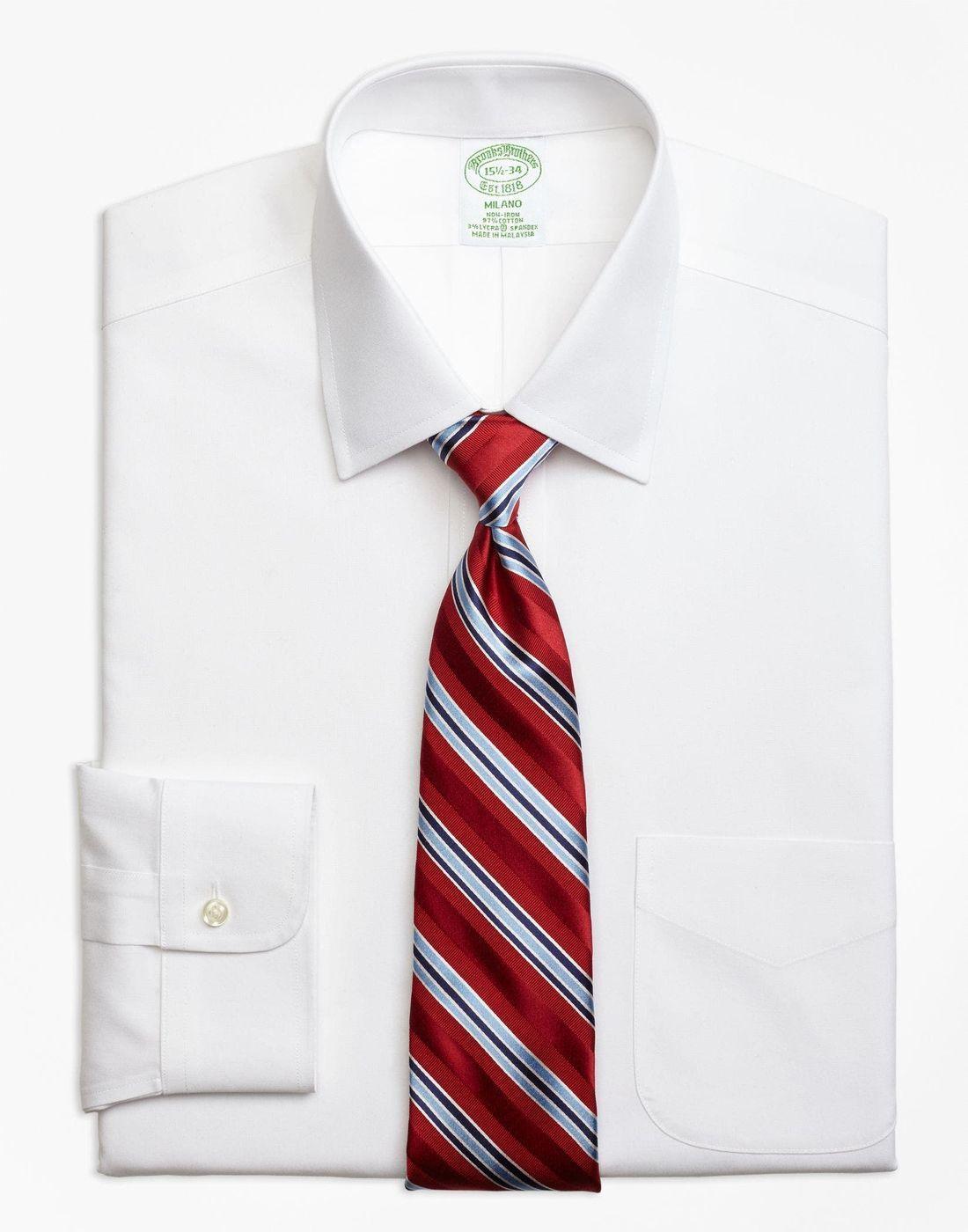 Camisa Brooks Brothers Hombre Ds Og Ni Sppt Ain Mil Sld Blanco-0