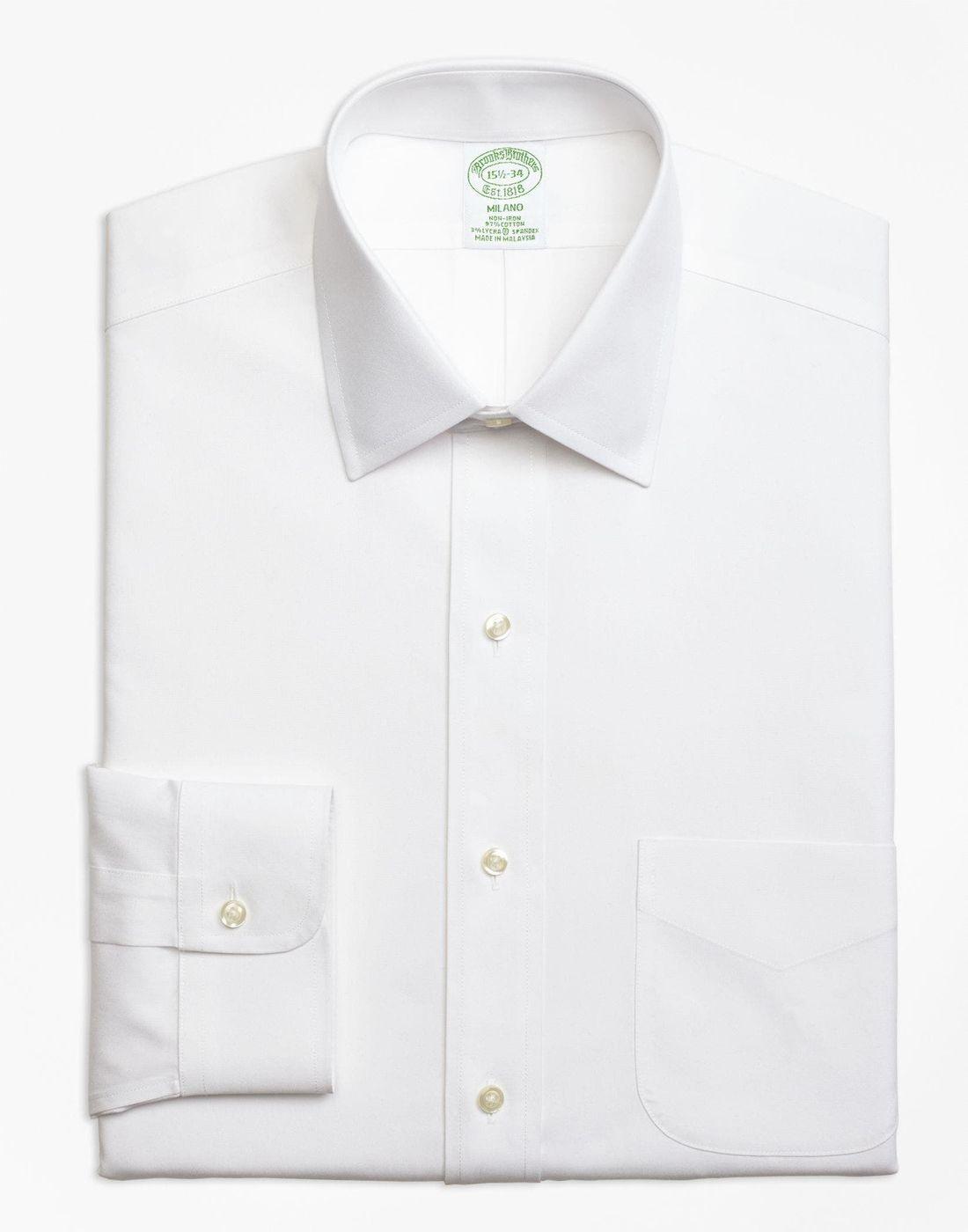 Camisa Brooks Brothers Hombre Ds Og Ni Sppt Ain Mil Sld Blanco-1
