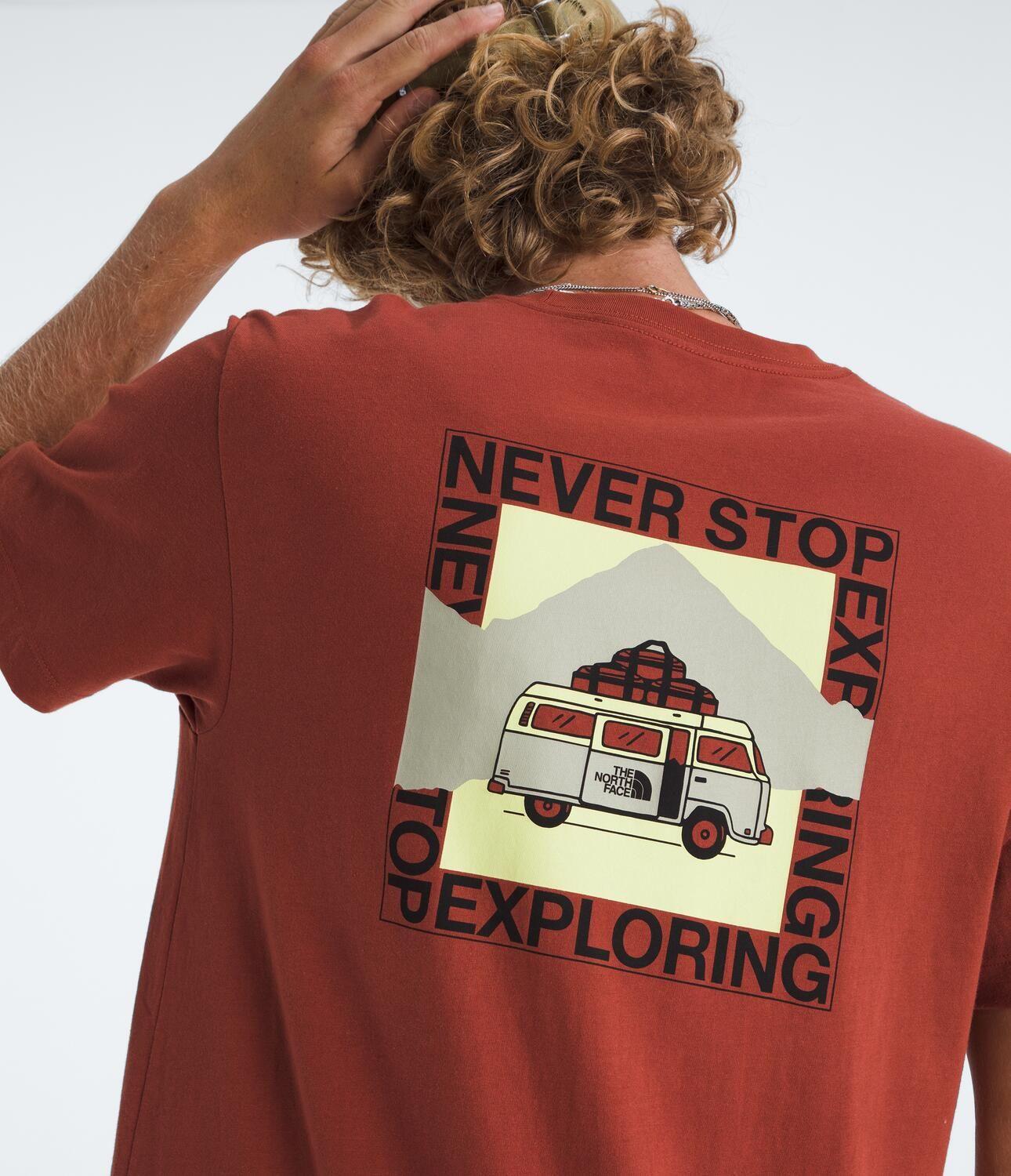Polera Escape The City Regular Short Sleeve T Hombre Rojo-2