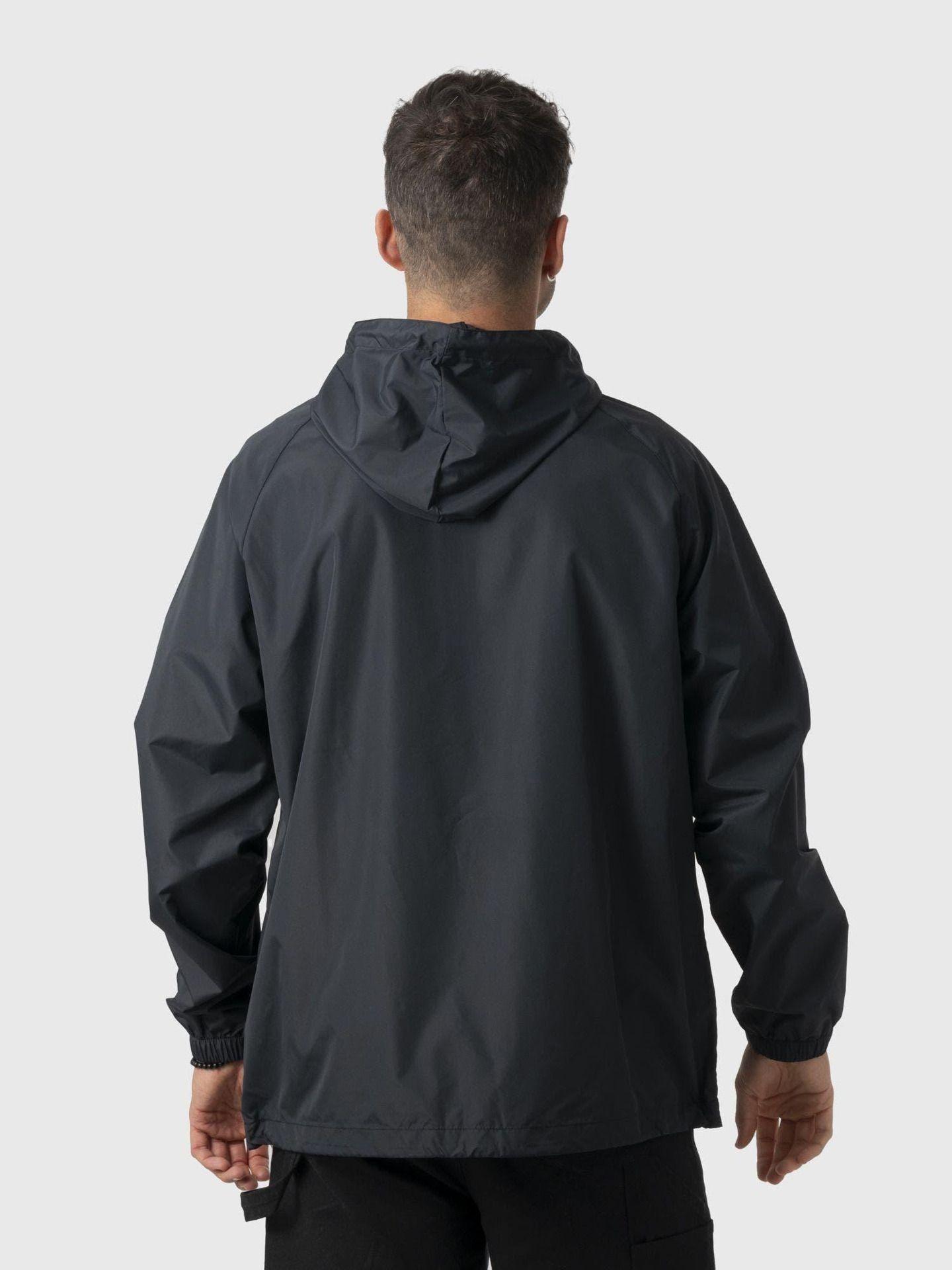 Chaqueta Stoked Hombre Cortavientos Costa Reciclada Negro-2