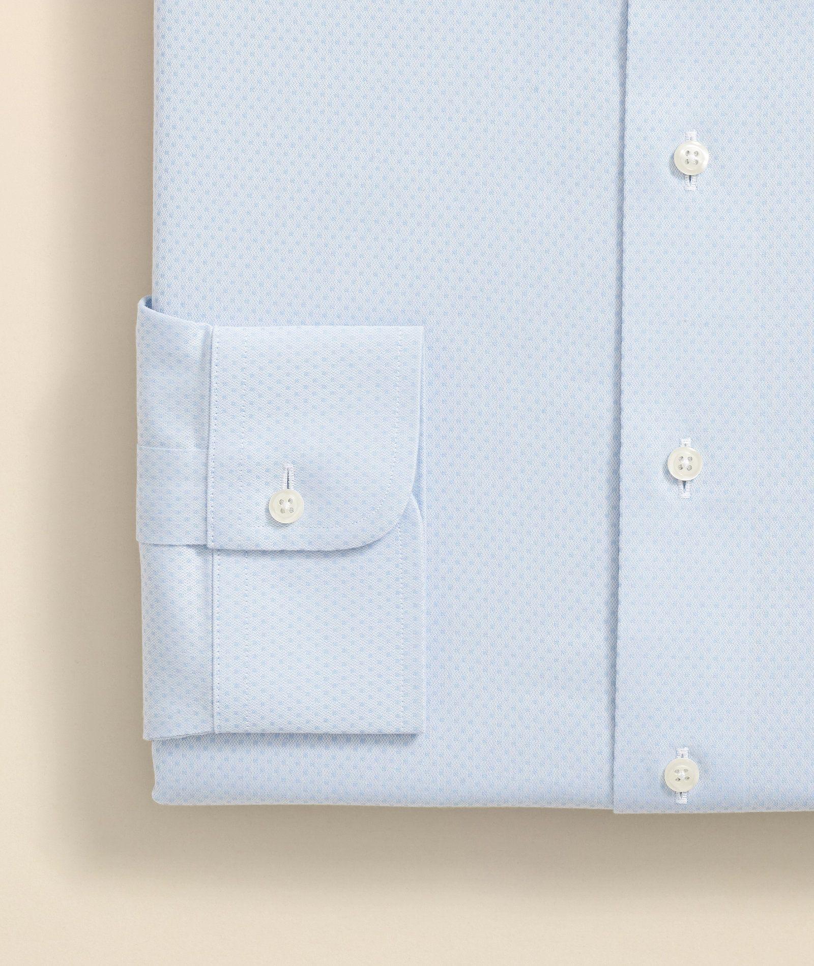 Camisa Brooks Brothers Hombre Ni Supima Dobby Ainsley Slim Celeste-3