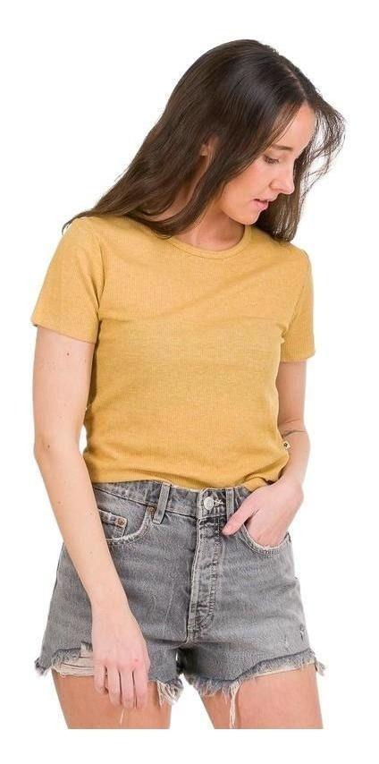Polera Kivül Mujer Preti Reciclada Amarillo-0