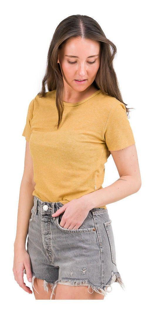 Polera Kivül Mujer Preti Reciclada Amarillo-1