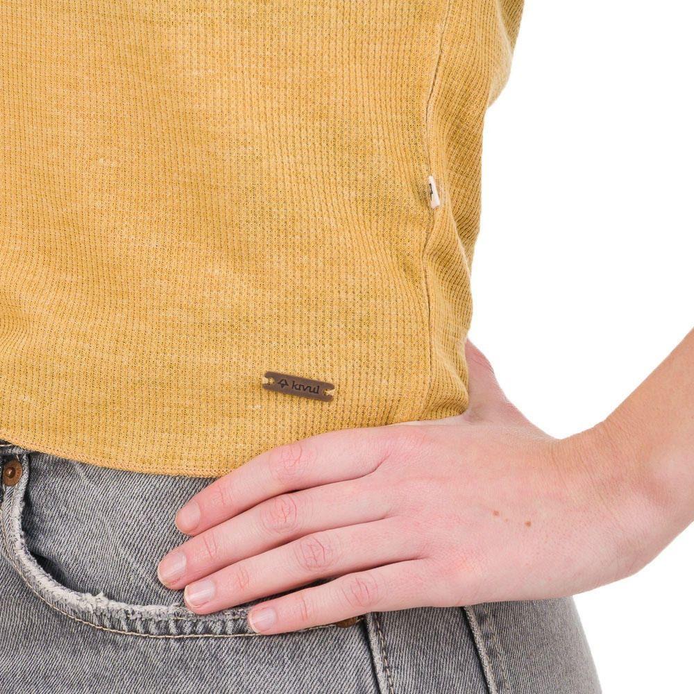 Polera Kivül Mujer Preti Reciclada Amarillo-3