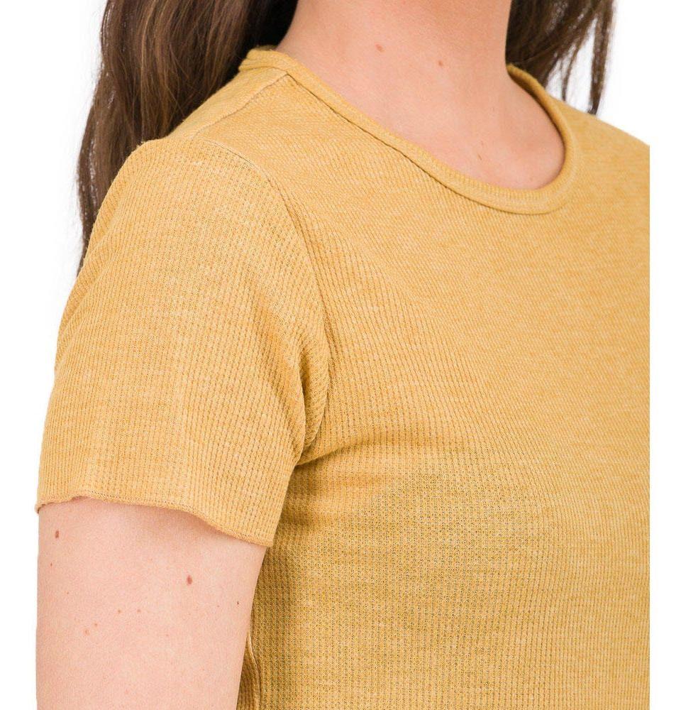 Polera Kivül Mujer Preti Reciclada Amarillo-4