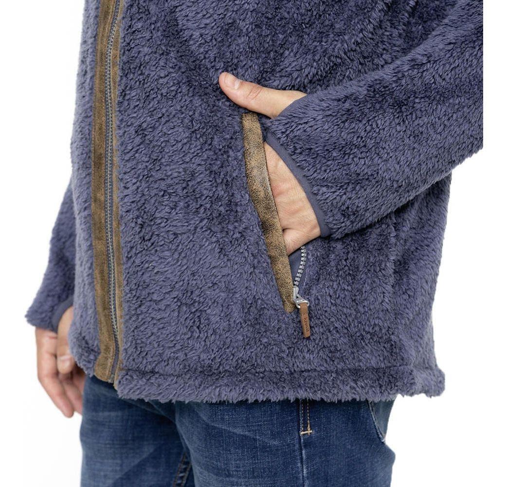 Polar Kivül Hombre Elek Shaggy Con Gorro Azul Azul-2