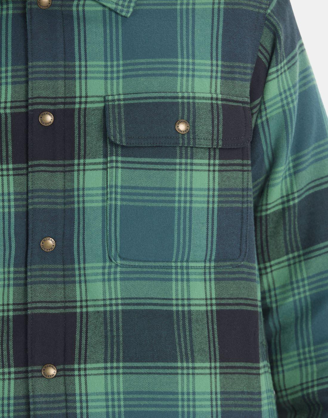 Chaqueta Marmot Hombre Ridgefield Sherpa Shirt Jacket Verde-3