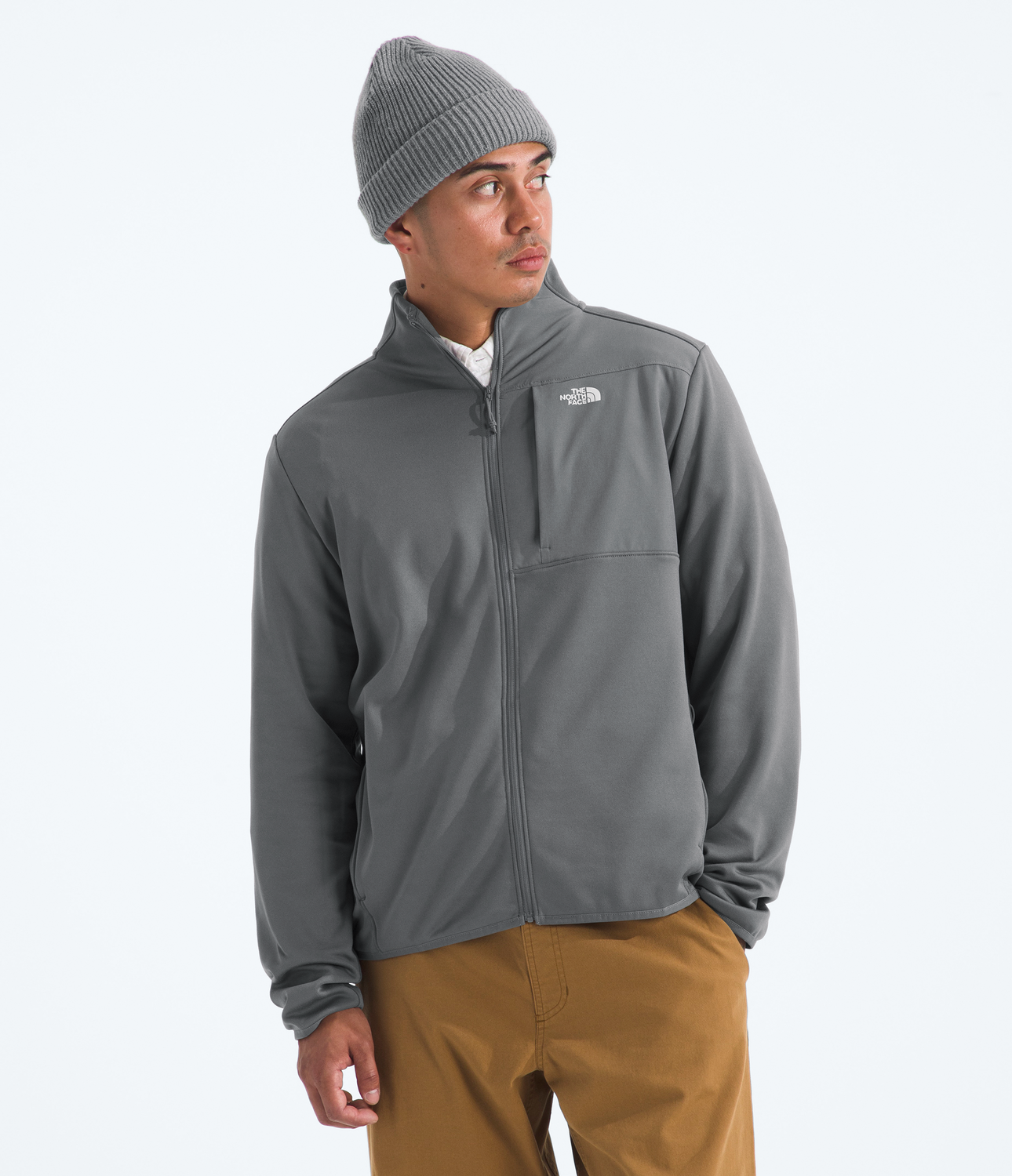 Polar Tnf Performance Fleece Full Zip Jacket Hombre Gris-0