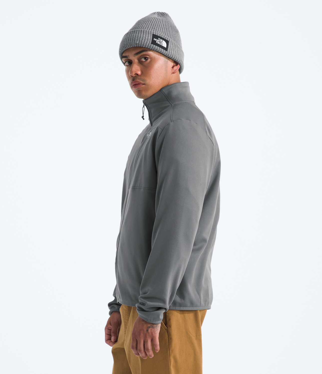 Polar Tnf Performance Fleece Full Zip Jacket Hombre Gris-3