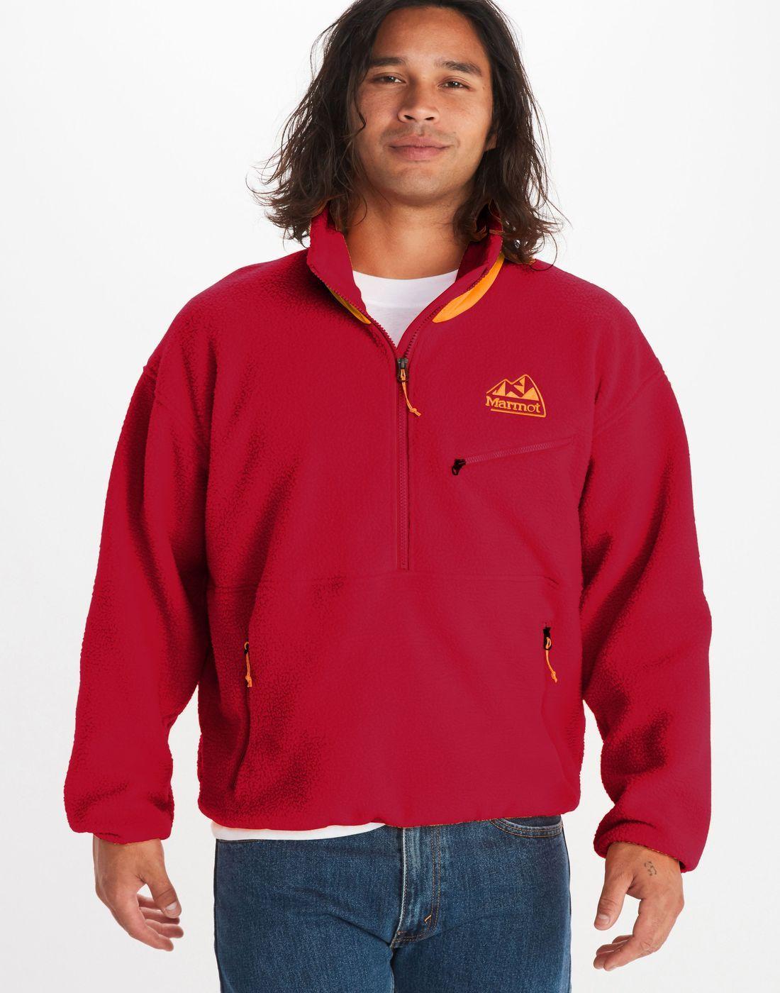 Polar Marmot Hombre 94 E.C.O. Recycled Fleece Rojo-0