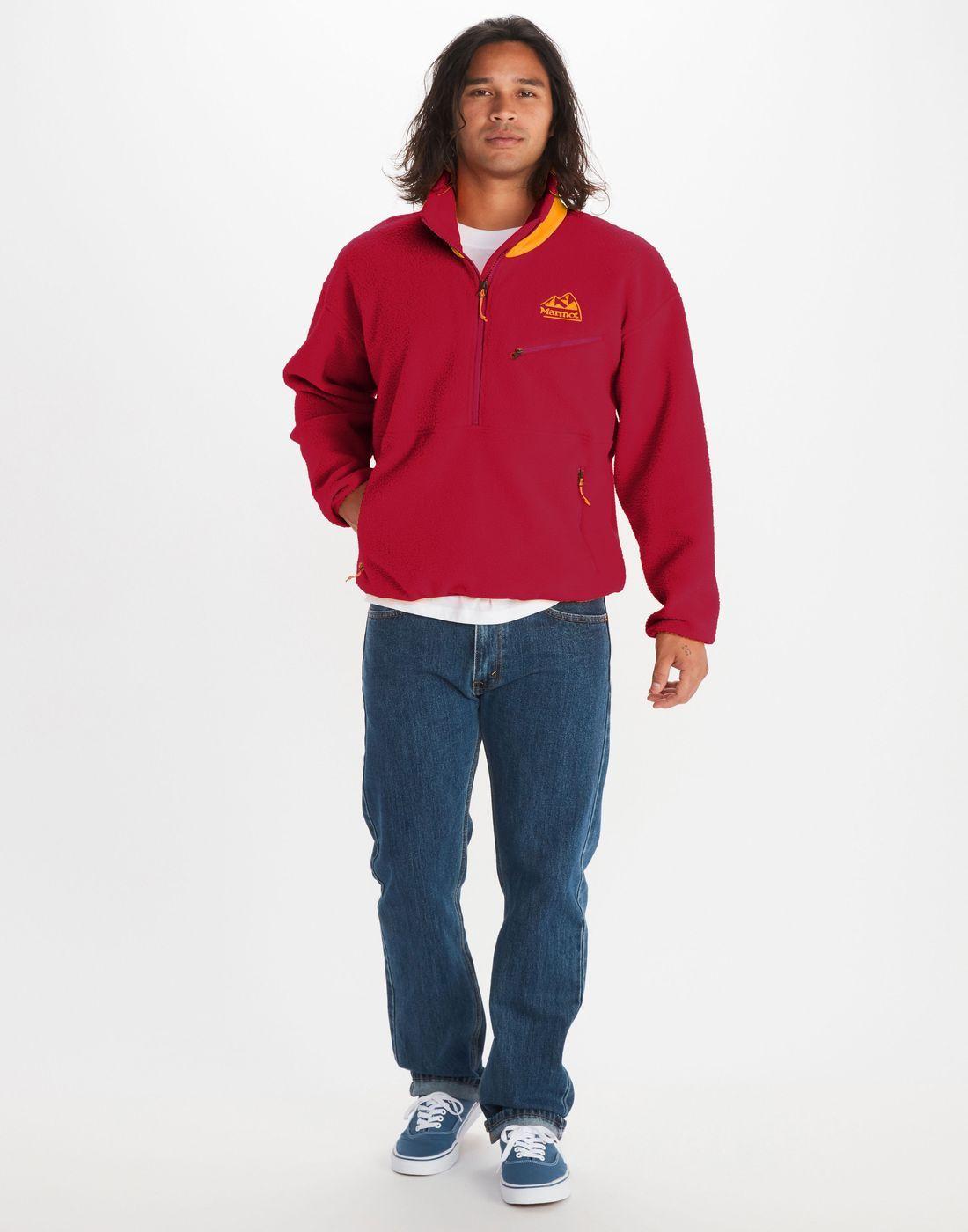 Polar Marmot Hombre 94 E.C.O. Recycled Fleece Rojo-2