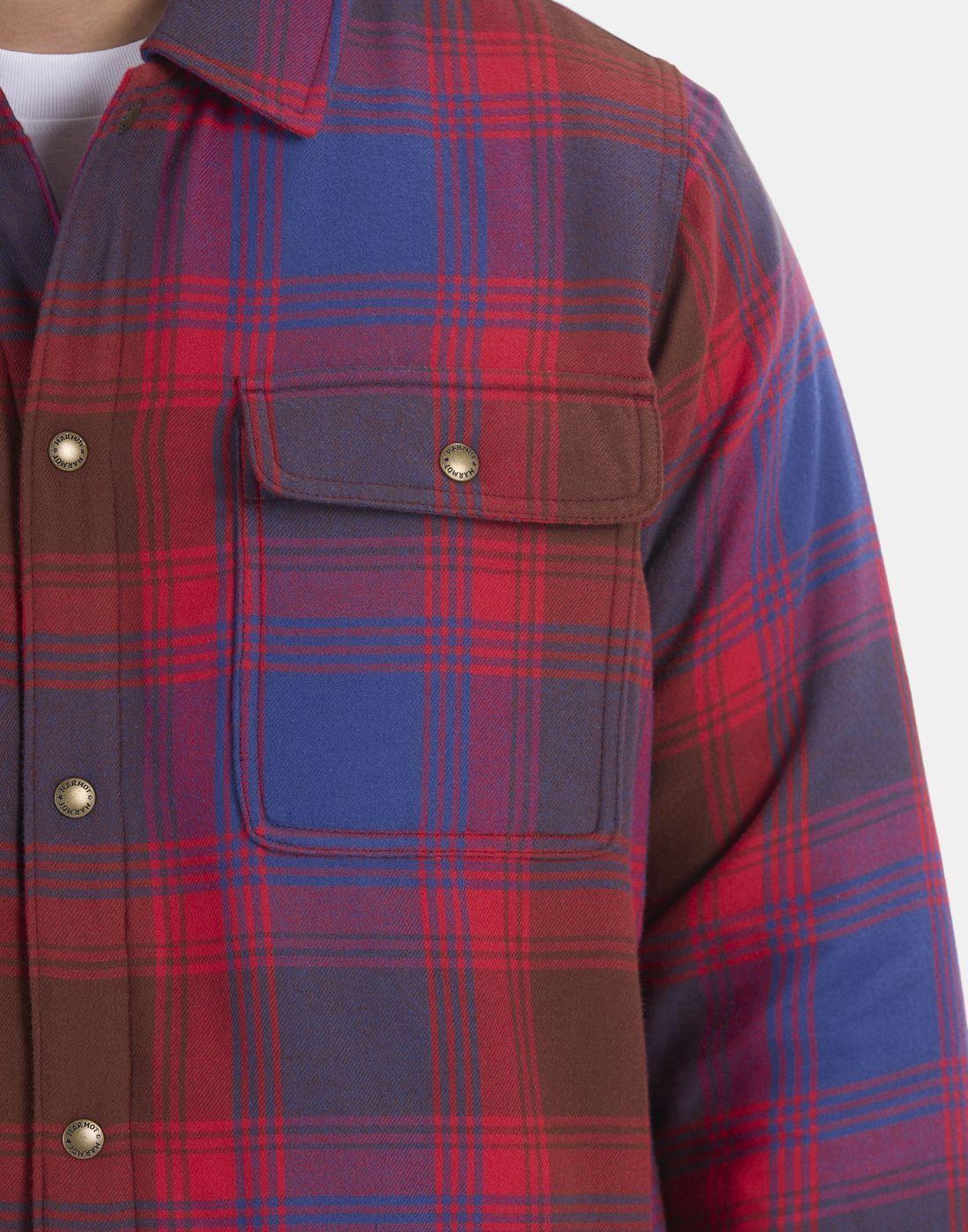 Chaqueta Marmot Hombre Ridgefield Sherpa Shirt Jacket Rojo-3