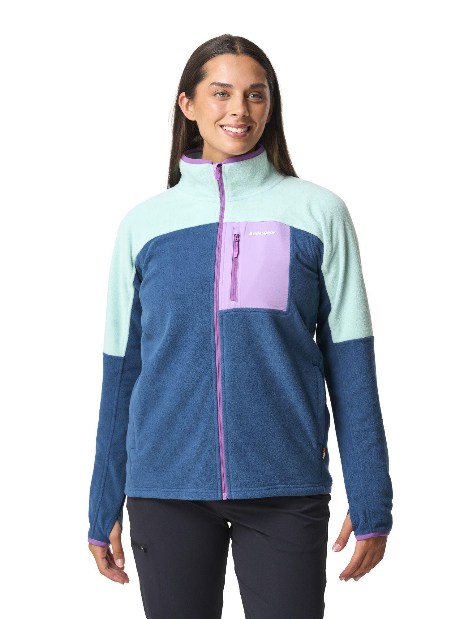Polar Andesgear Mujer New Maihue Fullzip - Azul-0