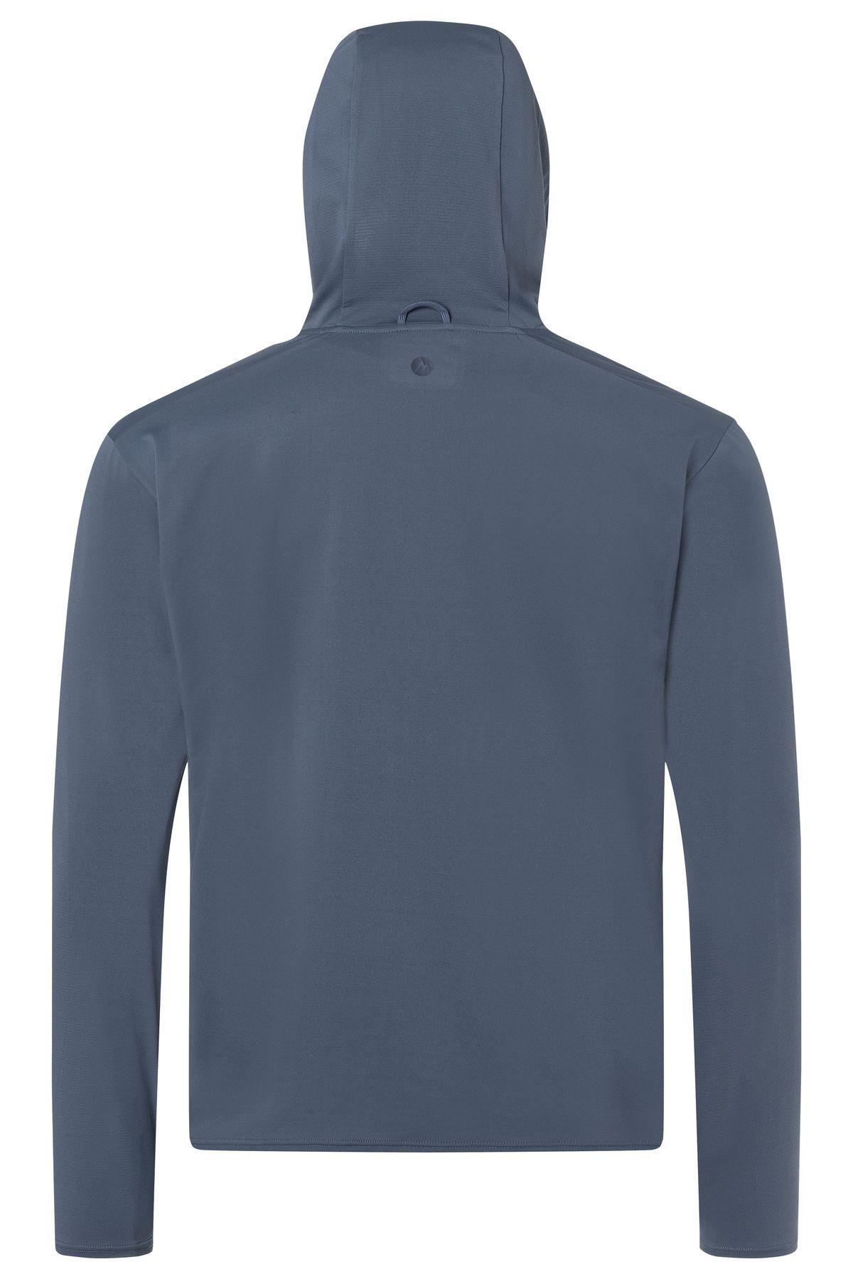 Polera Marmot Hombre Arex Upf50 Hoody Azul-5