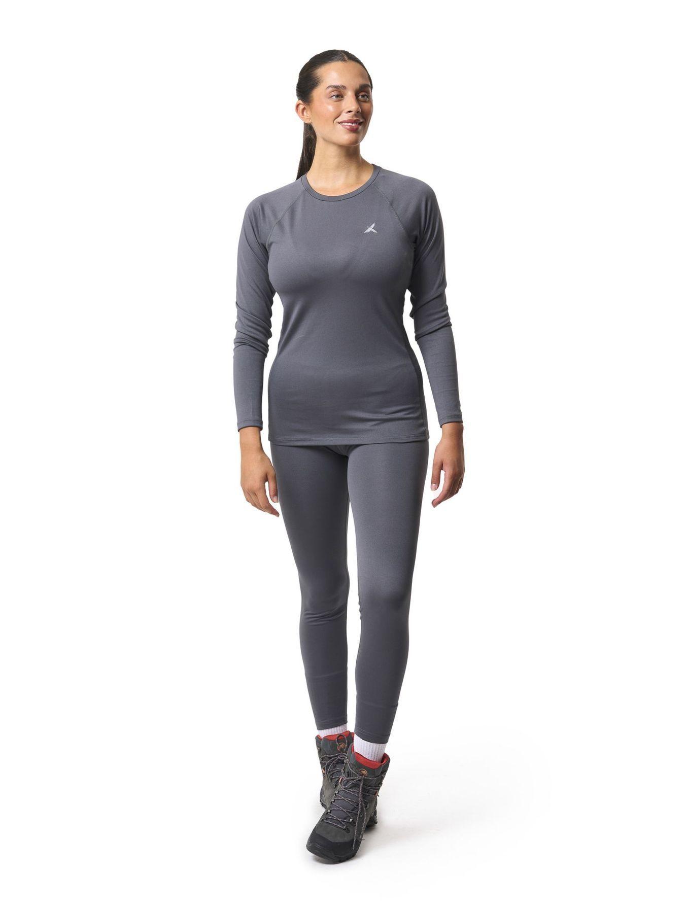 Primera Capa Andesgear Mujer Trekking Top Gris-2
