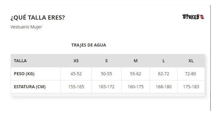 Traje Stoked Mujer De Surf G4 543 Negro-4