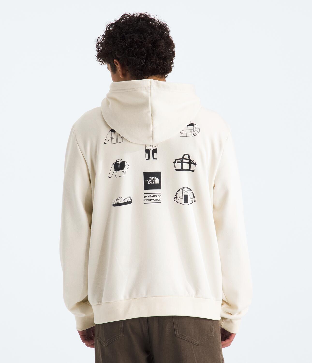 Poleron Mountain Mirage Regular Hoodie Hombre Blanco-0